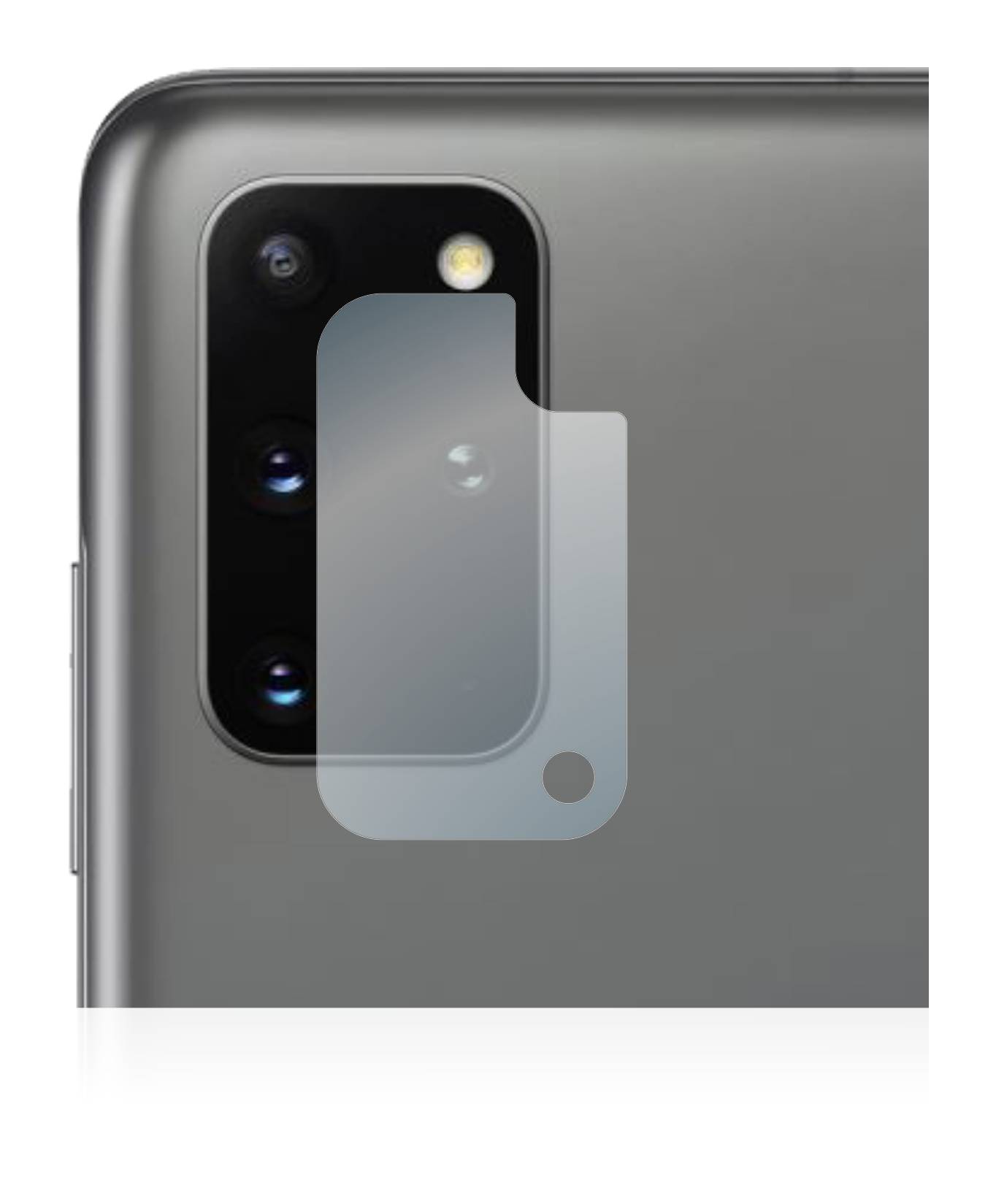 BROTECT AirGlass Flexible Schutz Glas Folie für Samsung Galaxy S20 Plus 5G (NUR Kameraschutz) Klar Transparent