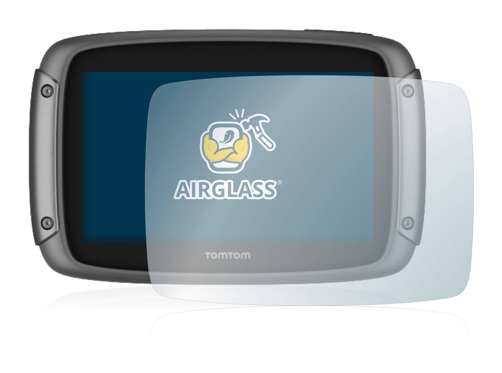 BROTECT AirGlass Flexible Schutz Glas Folie für TomTom Rider 50 Klar Transparent