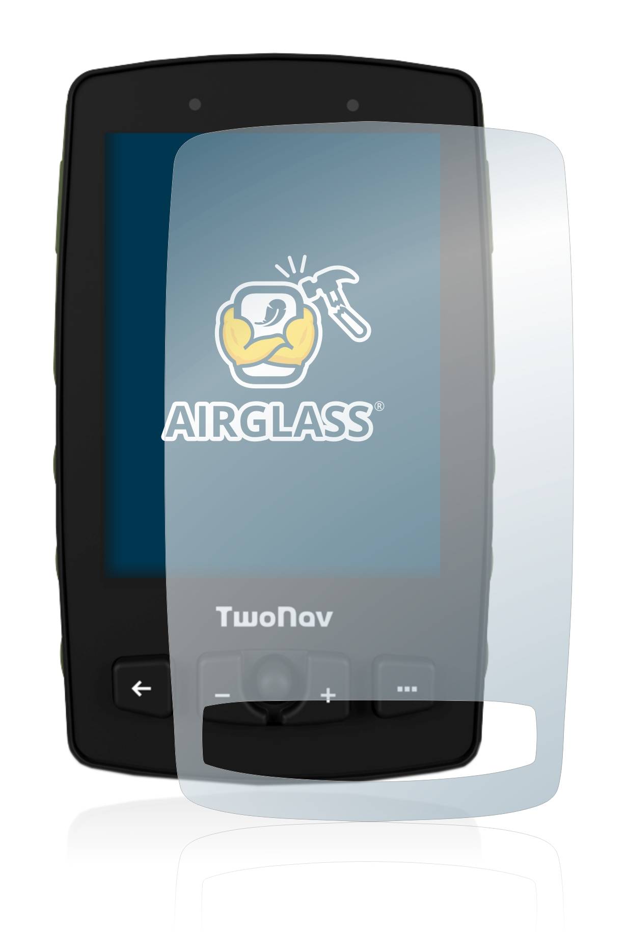 BROTECT AirGlass Flexible Schutz Glas Folie für TwoNav Aventura 2 Motor Klar Transparent