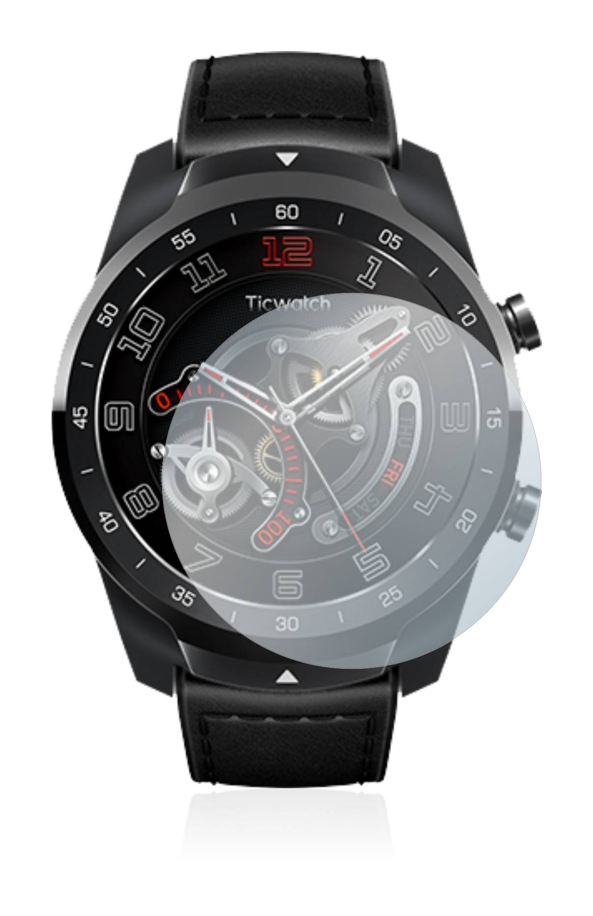 BROTECT AirGlass Schutzglas Folie für Mobvoi Ticwatch Pro