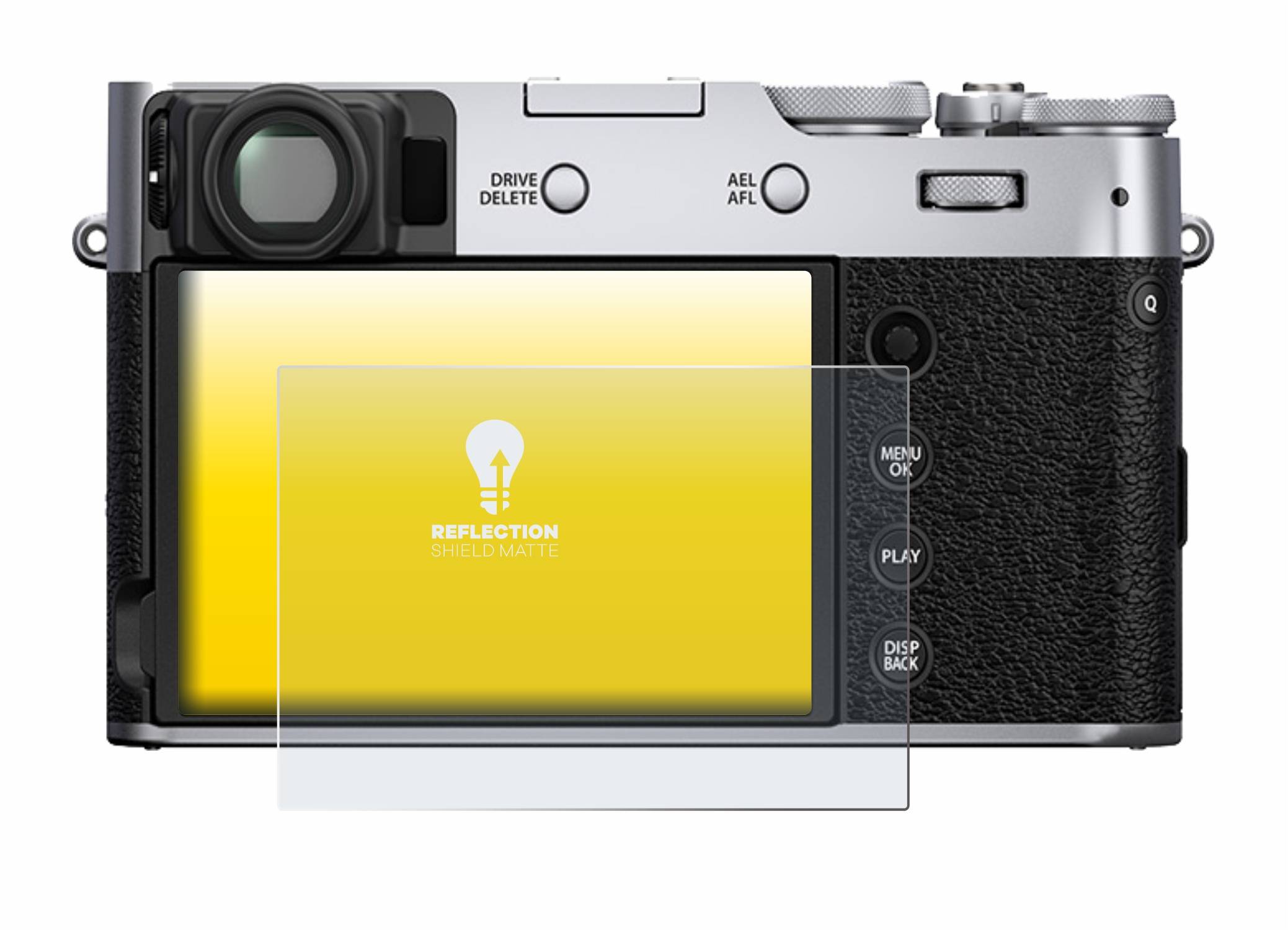 upscreen Reflection Shield Matte Premium Displayschutzfolie für Fujifilm