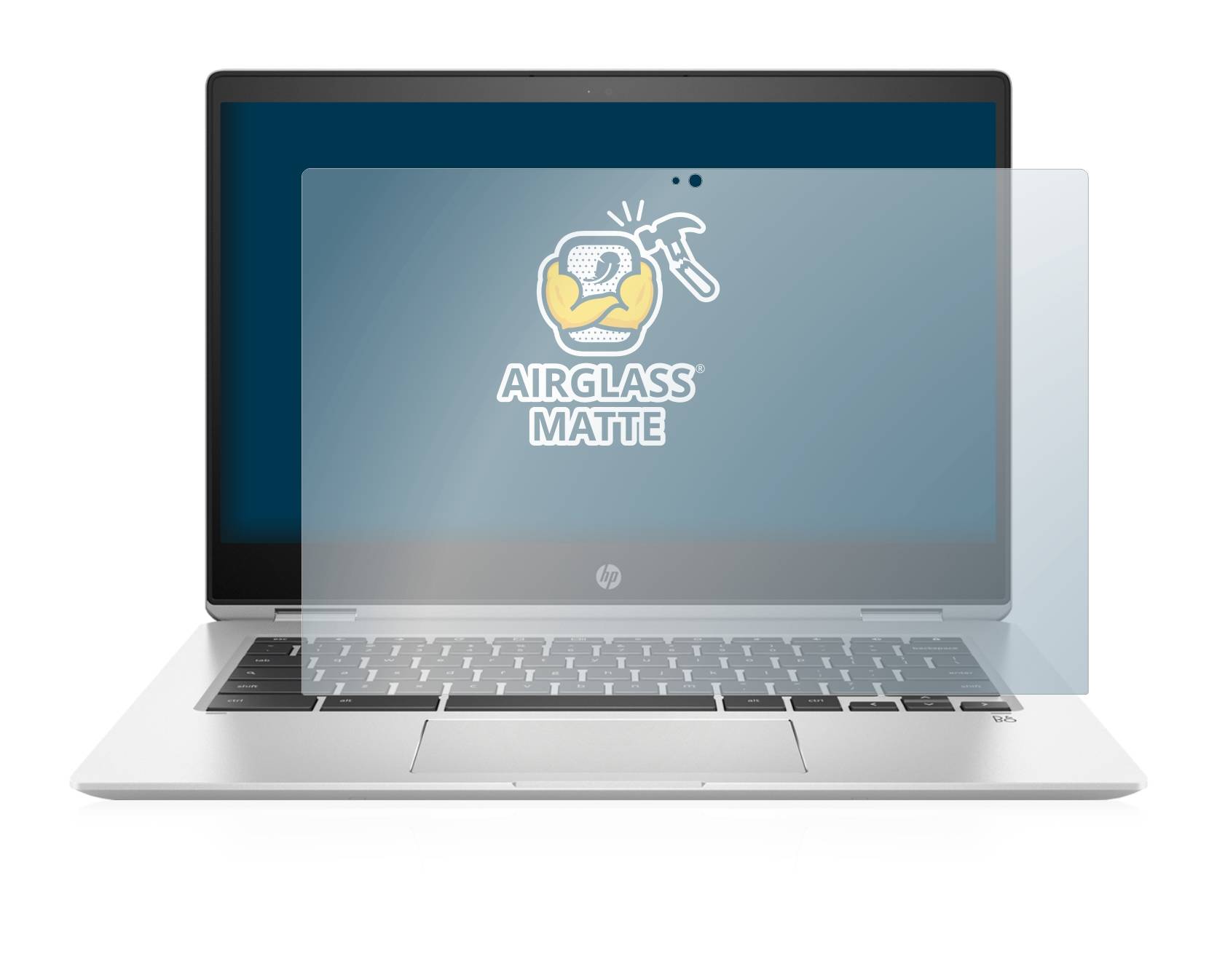 BROTECT AirGlass Matte Schutzglas Folie für HP Chromebook x360 14