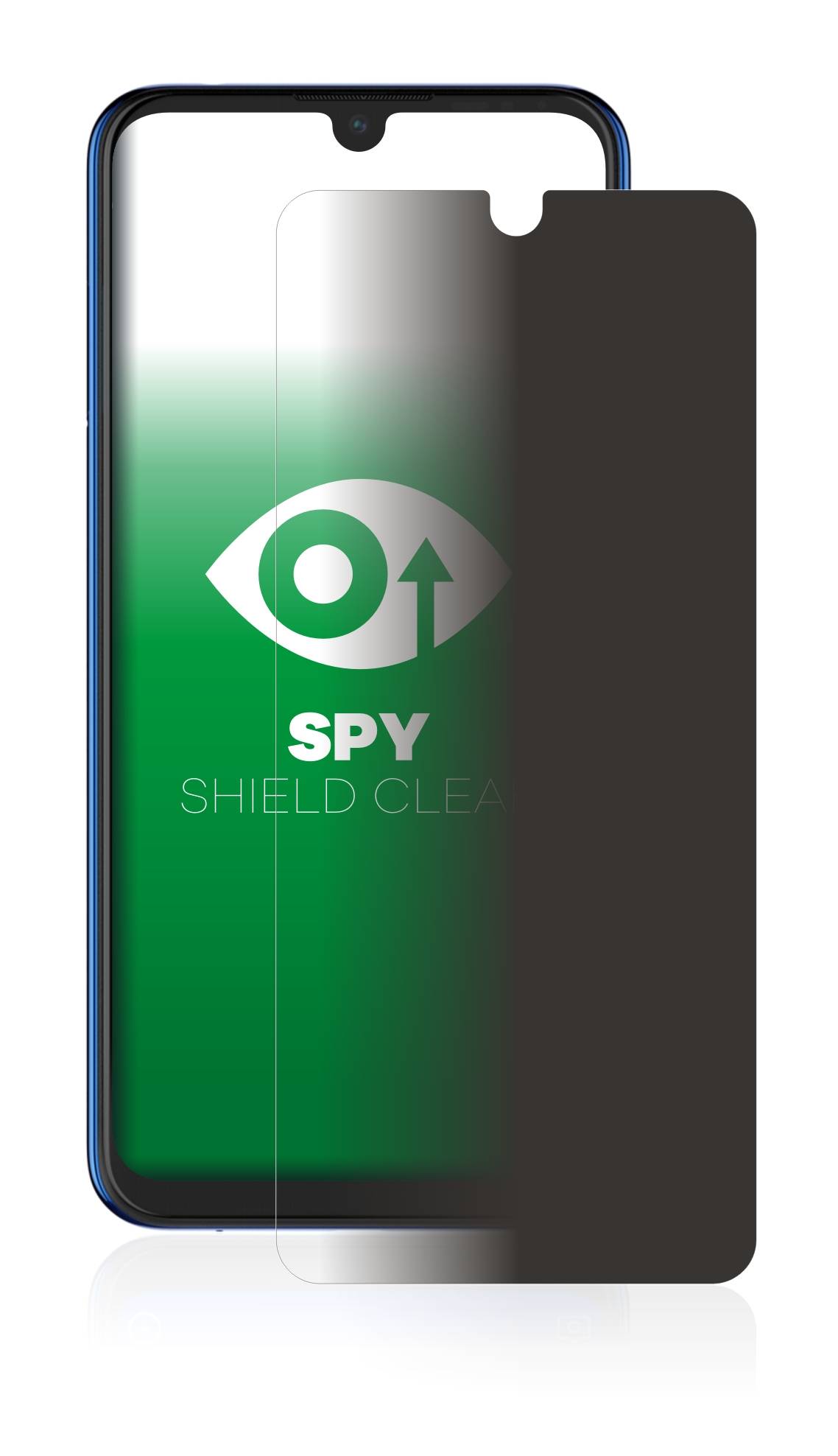 upscreen Blickschutzfolie für ZTE Blade A7 Anti-Spy Privacy Blaulichtschutz Sichtschutzfolie