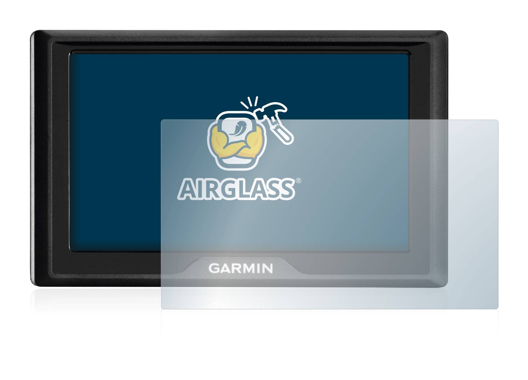 BROTECT AirGlass Flexible Schutz Glas Folie für Garmin Drive 5 MT-S EU Klar Transparent