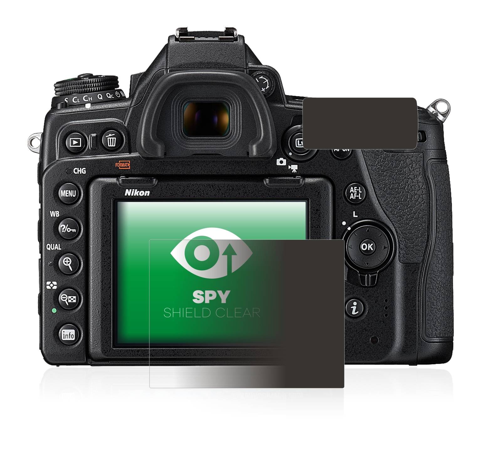 upscreen Spy Shield Clear Premium Blickschutzfolie für Nikon