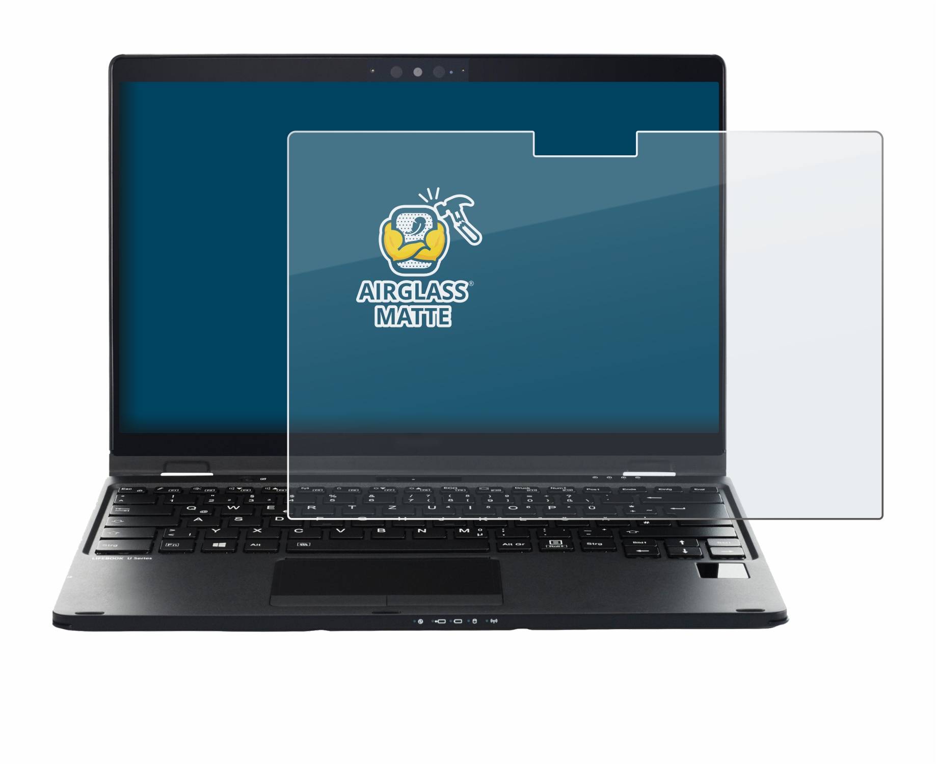 BROTECT AirGlass Matte Schutzglas Folie für Fujitsu Lifebook