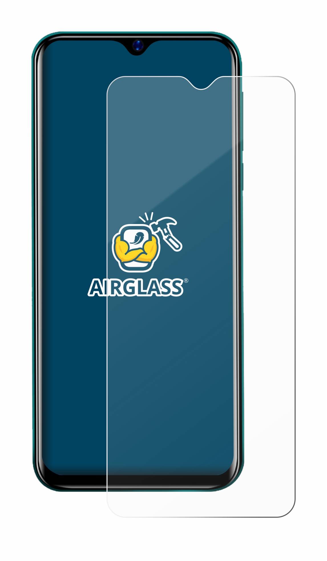 BROTECT AirGlass Flexible Schutz Glas Folie für Blackview A60 Klar Transparent