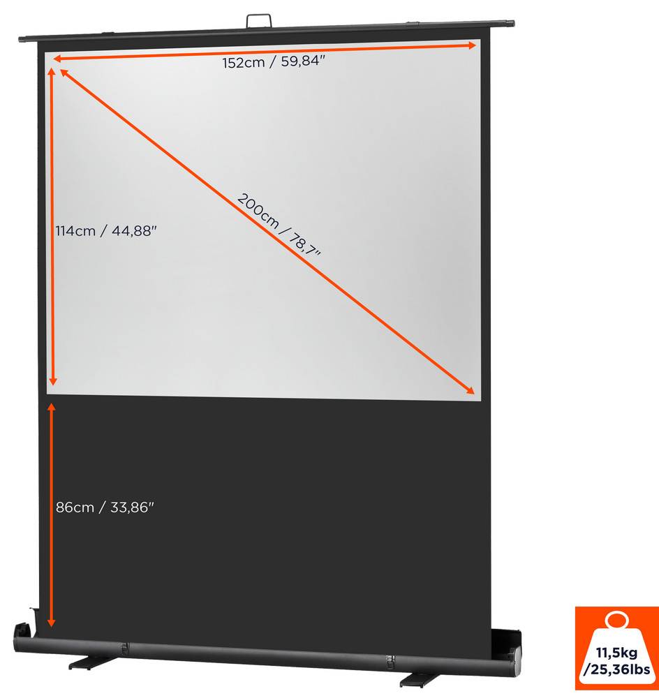 Celexon Ultramobil Plus Professional 1090359 Ausziehbare Leinwand