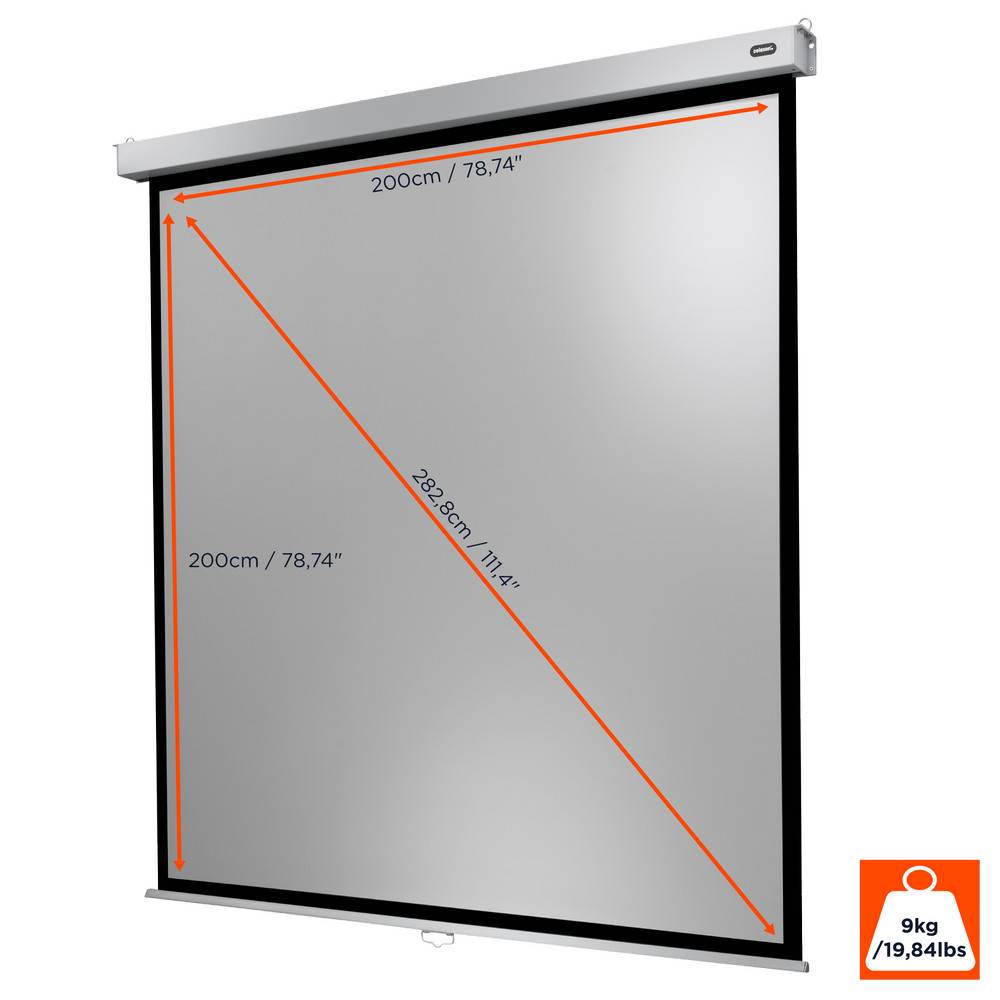 Celexon Rollo Professional Plus 1090777 Rolloleinwand 200 x 200 cm Bildformat: 1:1