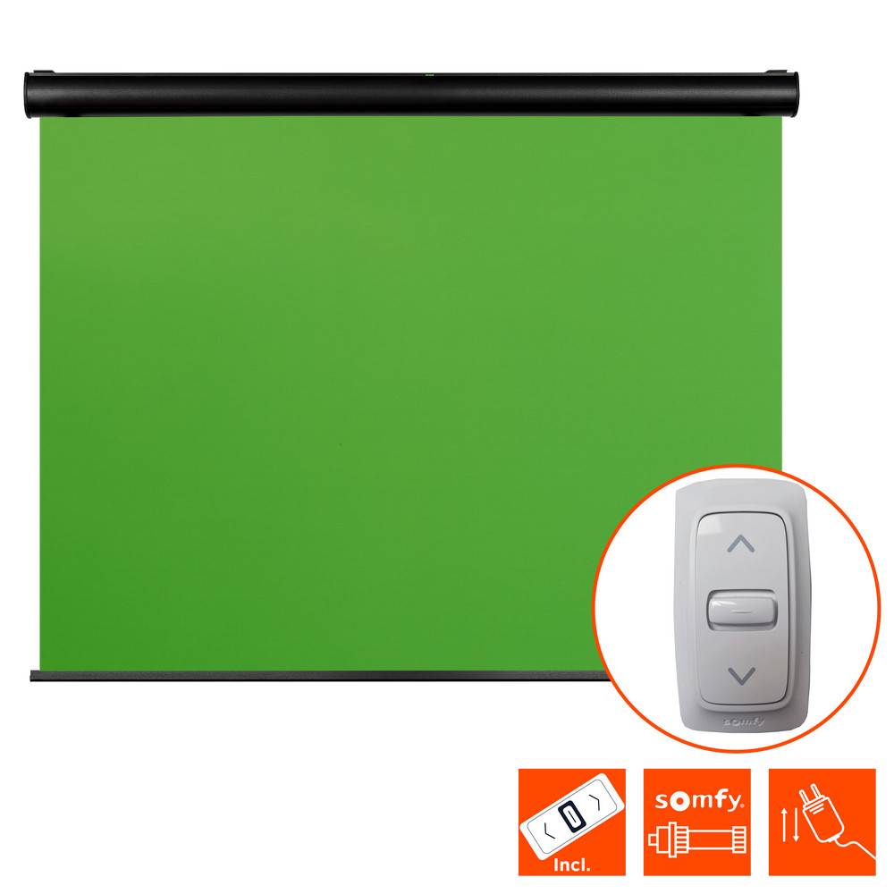 celexon Motor Chroma Key Green Screen 350 x 265 cm