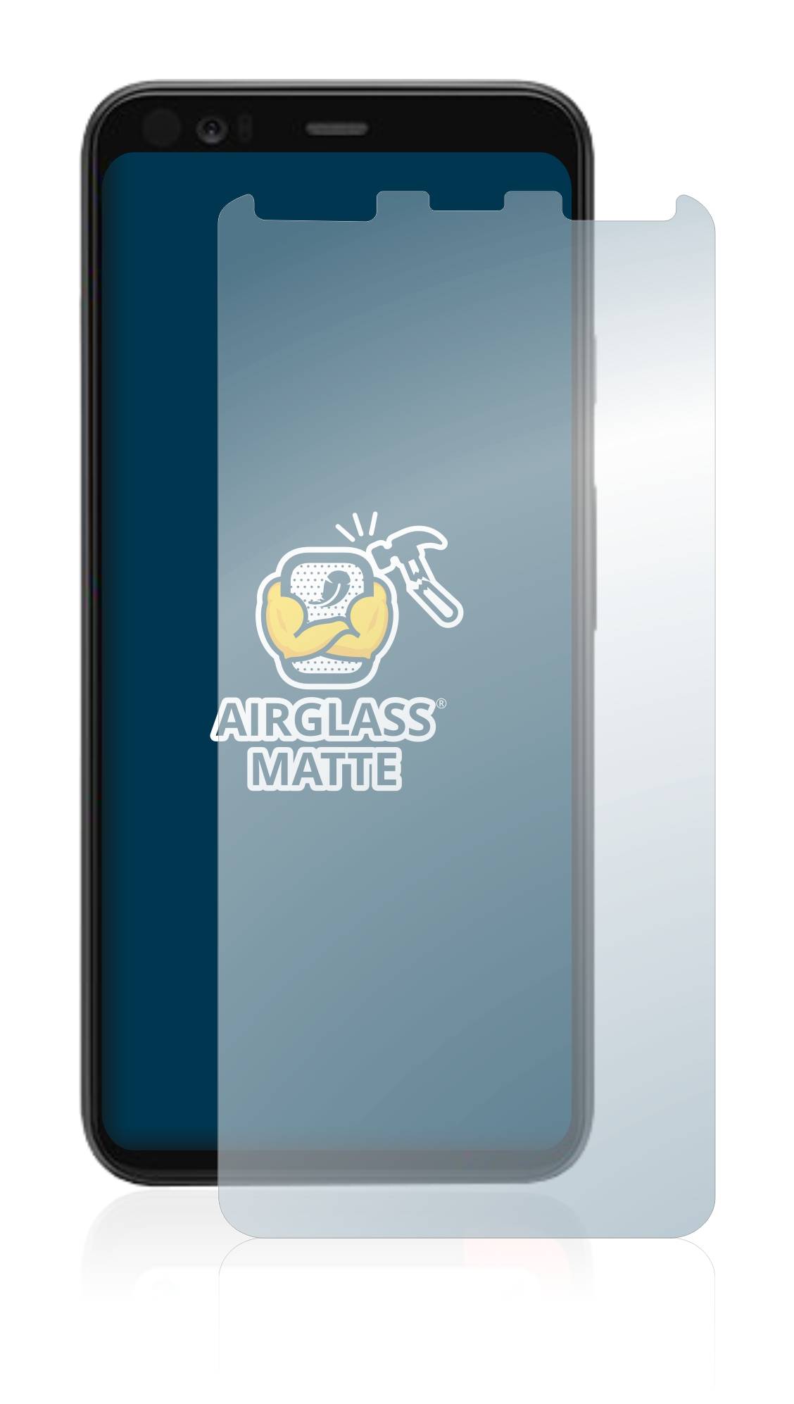 BROTECT AirGlass Flexible Schutz Glas Folie für Google Pixel 4 Matt Entspiegelt