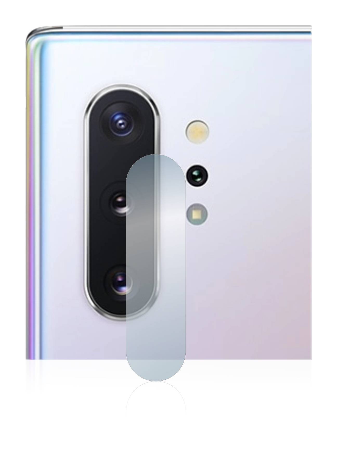 BROTECT AirGlass Flexible Schutz Glas Folie für Samsung Galaxy Note 10 Plus 5G (NUR Kameraschutz) Klar Transparent