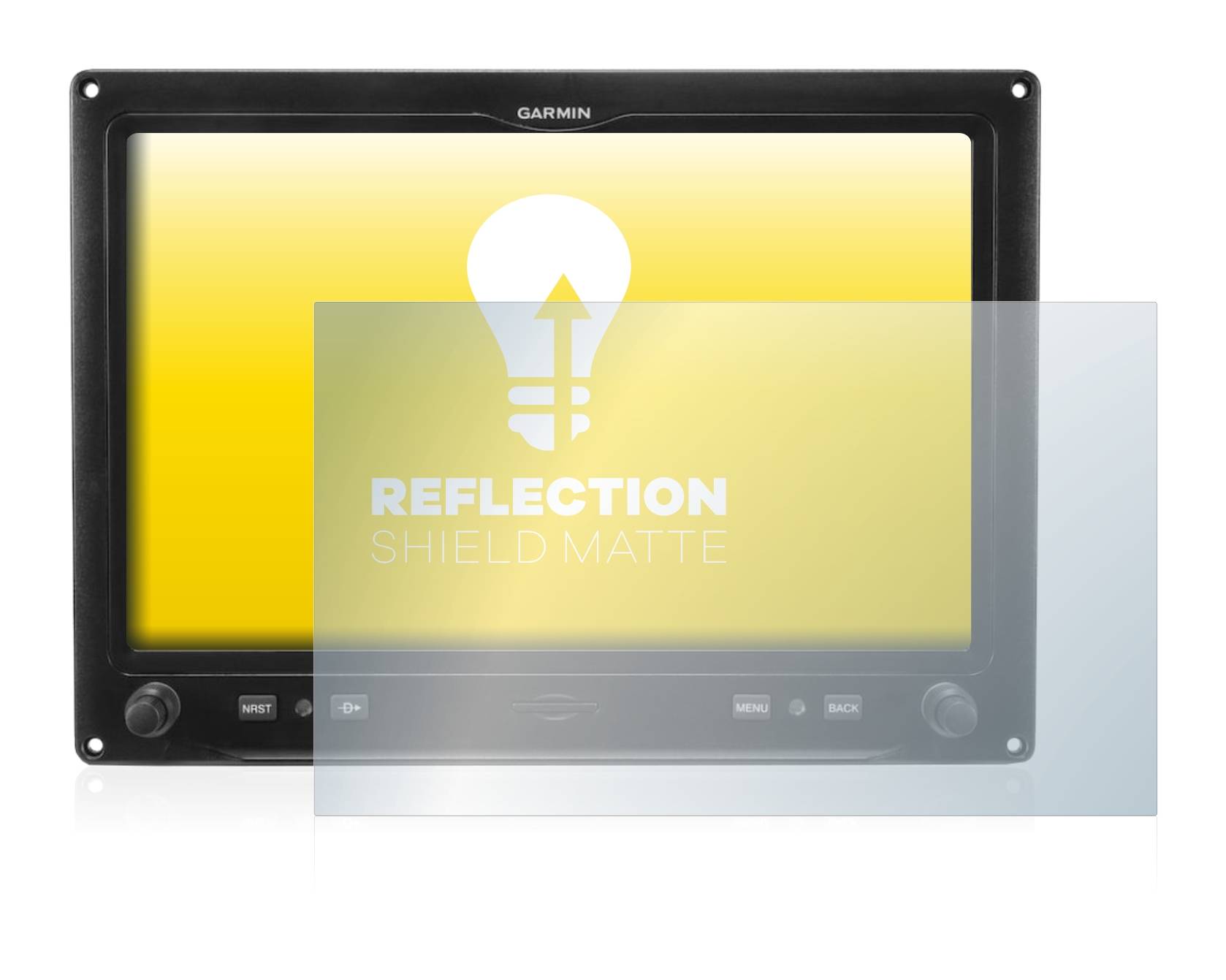 upscreen Reflection Shield Matte Premium Displayschutzfolie für Garmin G3X Touch Landscape