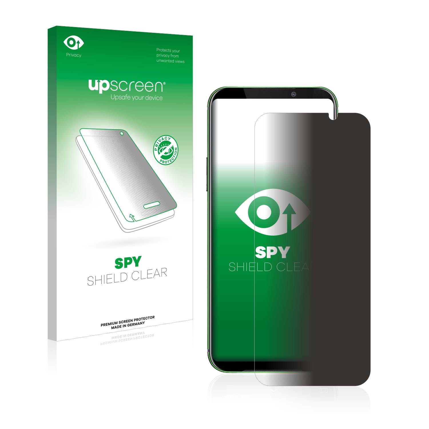 upscreen Blickschutzfolie für Xiaomi Black Shark 2 Pro Anti-Spy Privacy Blaulichtschutz Sichtschutzfolie
