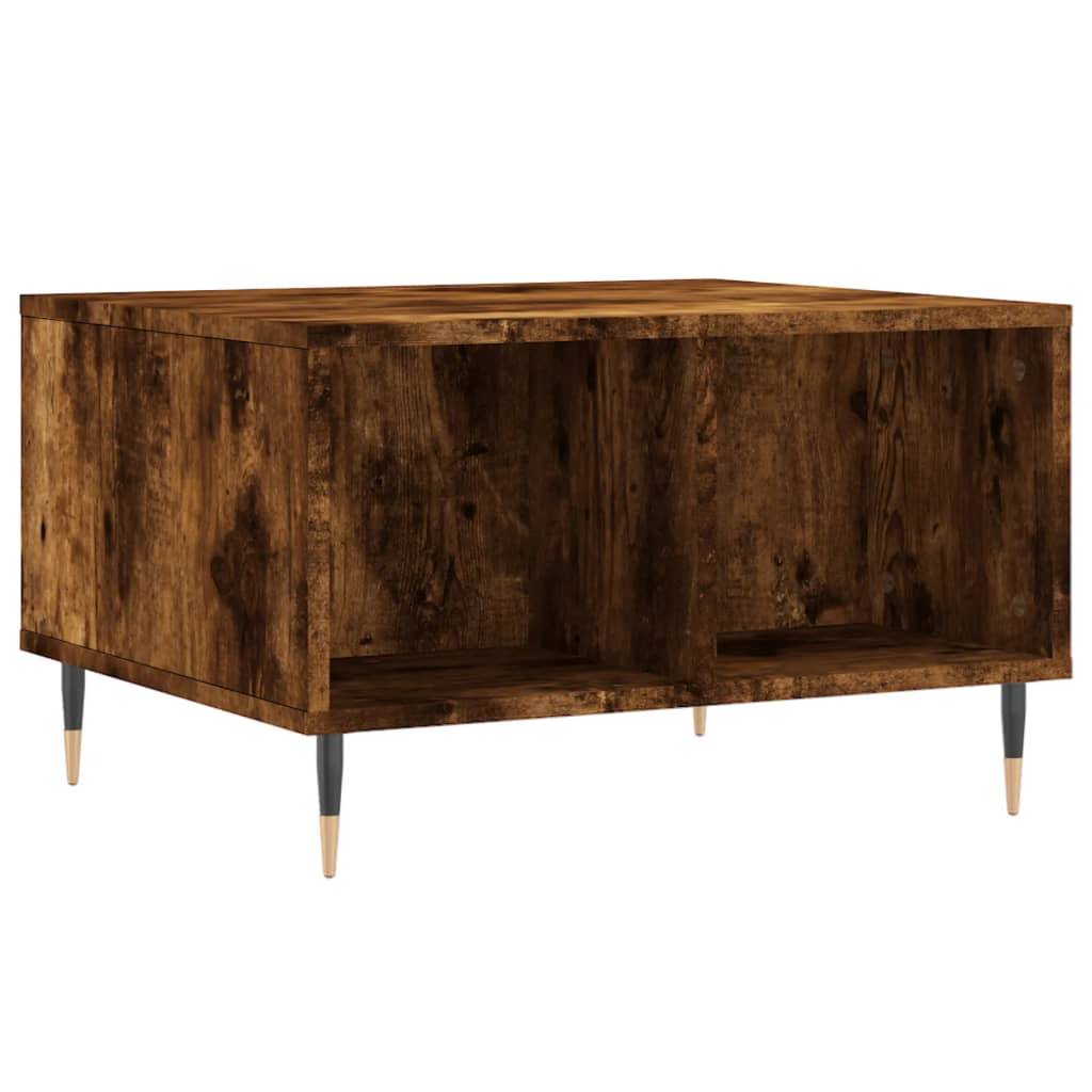 vidaXL Couchtisch Räuchereiche 60x50x36,5 cm Holzwerkstoff