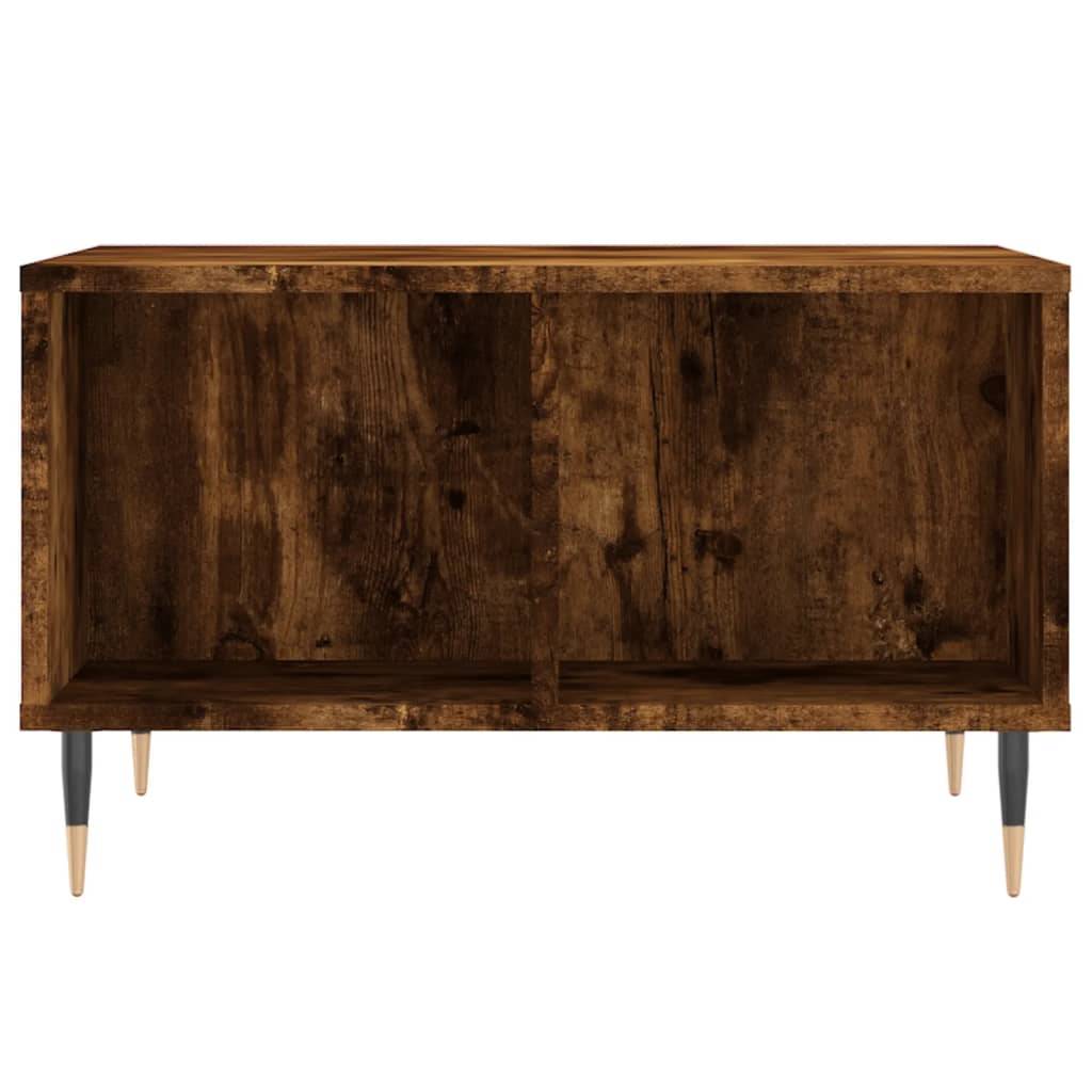 vidaXL Couchtisch Räuchereiche 60x50x36,5 cm Holzwerkstoff