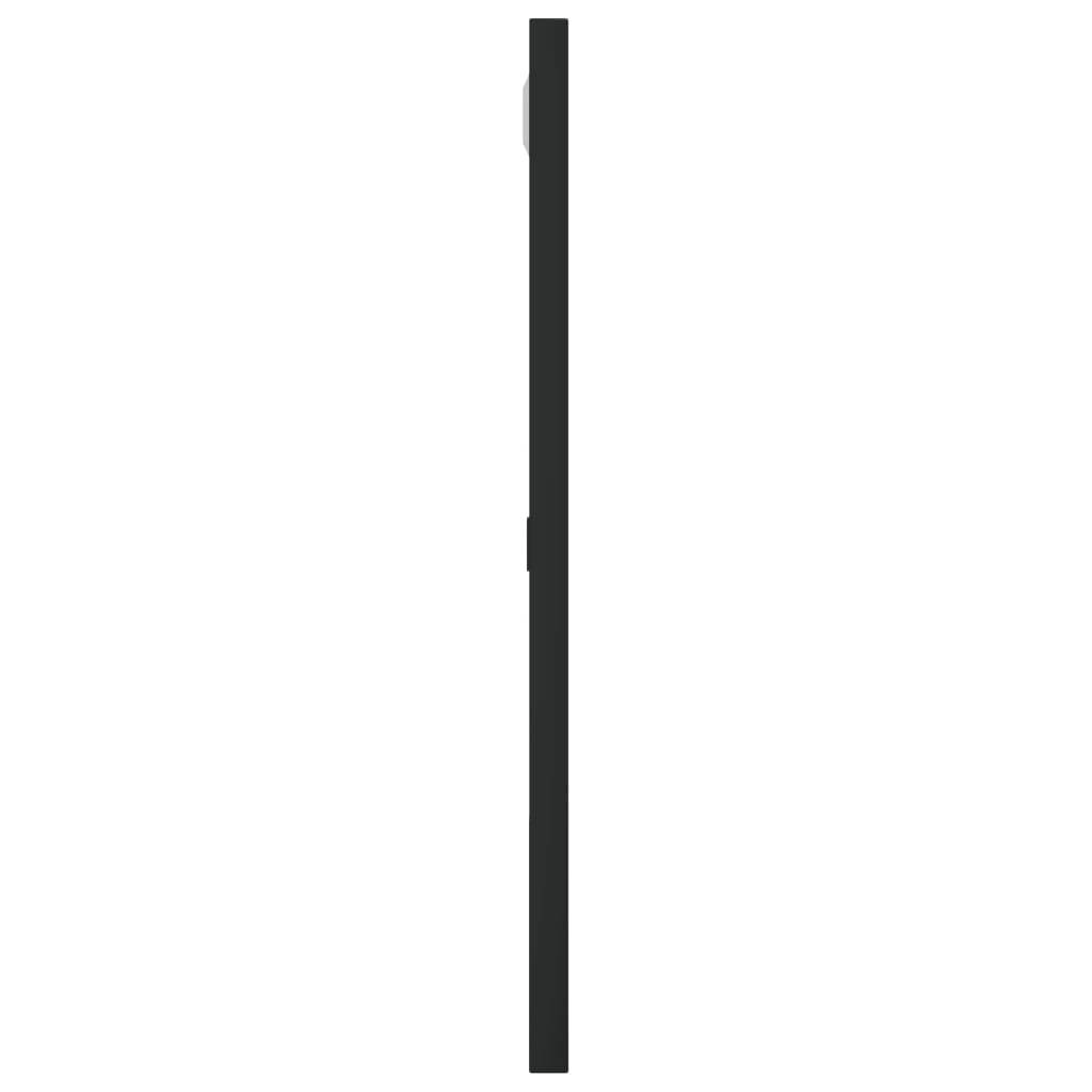 vidaXL Wandspiegel Schwarz 40x40 cm Quadratisch Eisen