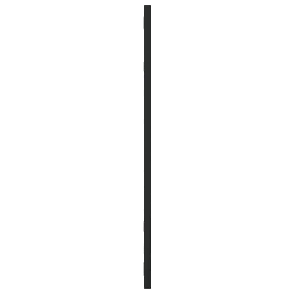 vidaXL Wandspiegel Schwarz 30x60 cm Rechteckig Eisen