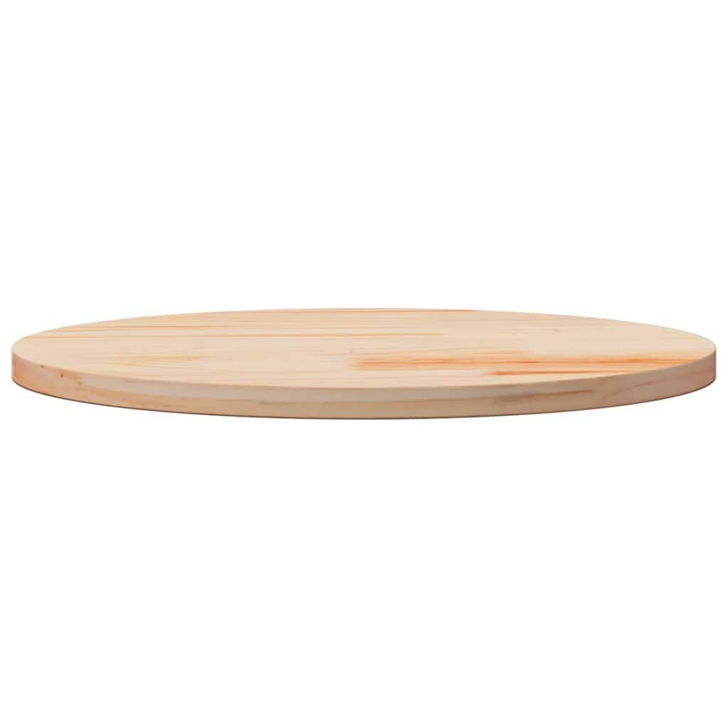vidaXL Tischplatte Rund Ø60x3 cm Massivholz Kiefer