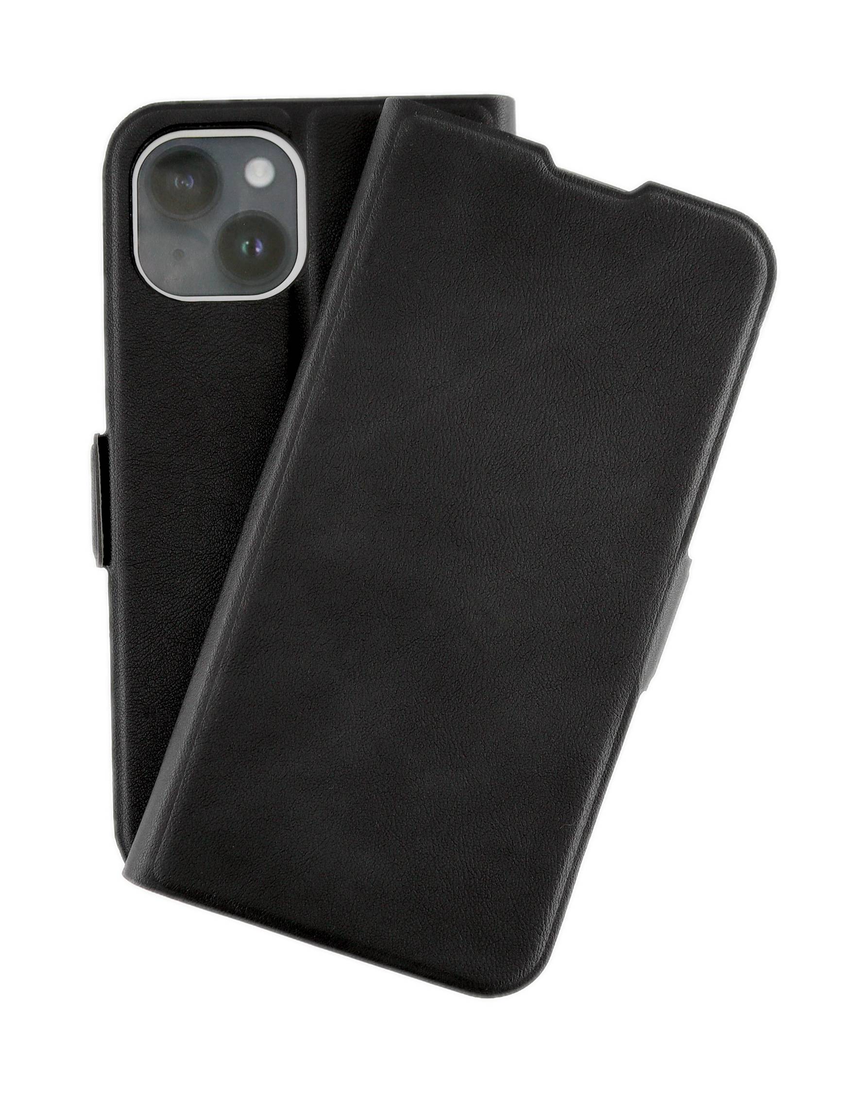 JAMCOVER Bookcase Smart für Apple iPhone 15 Plus - Handytasche mit Magnetverschluss und Kartenfächer