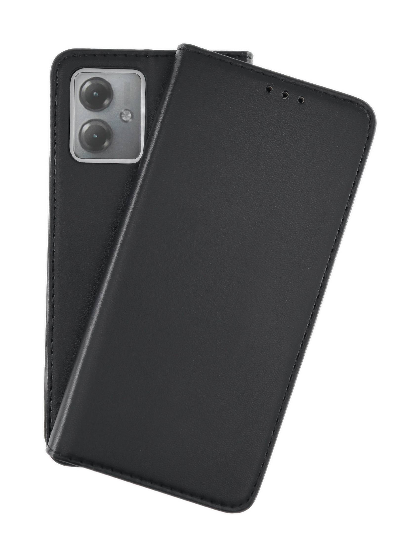 JAMCOVER Bookcase Smooth & Safe für Motorola moto g14 - Handytasche mit Kartenfach und Standfunktion