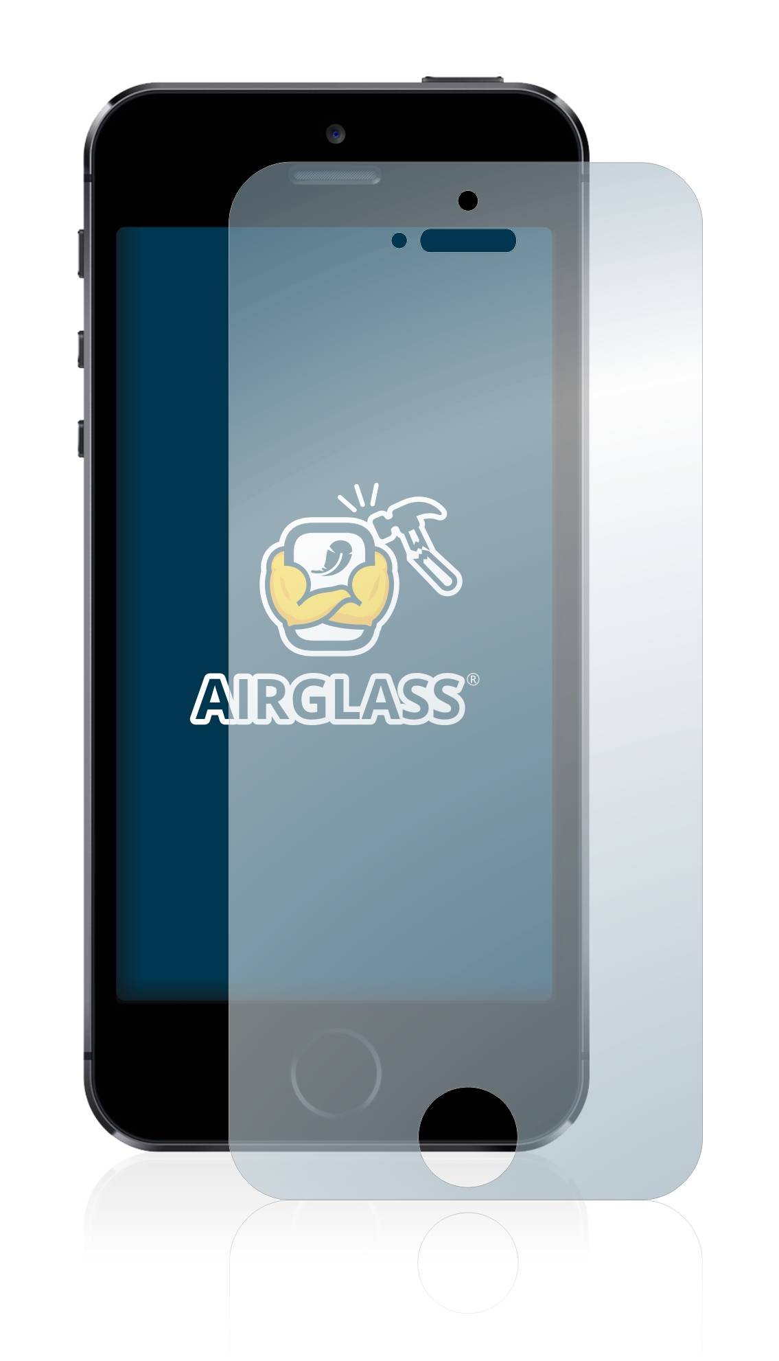 BROTECT AirGlass Flexible Schutz Glas Folie für Apple iPhone 5 / 5S / 5C / SE 2016 Klar Transparent