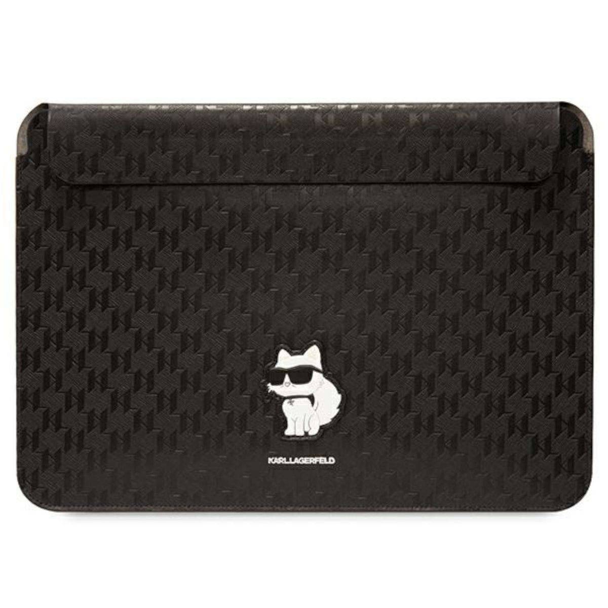 Karl Lagerfeld Universell Saffiano Monogram Choupette 14'' Schwarz