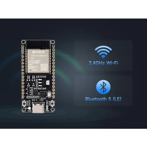 WaveShare ESP32-C6 Microcontroller WiFi 6 Development Board Pre-Soldered WaveShare ESP32-C6 Microcontroller WiFi 6 Development Board Pre-Soldered