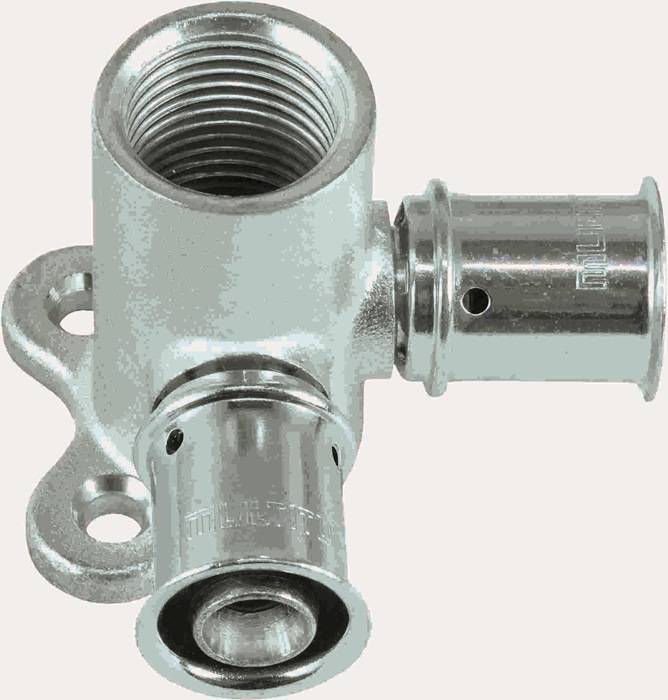 Multitubo Press-Doppelwandscheibe IG m Flansch 16mmx1/2"