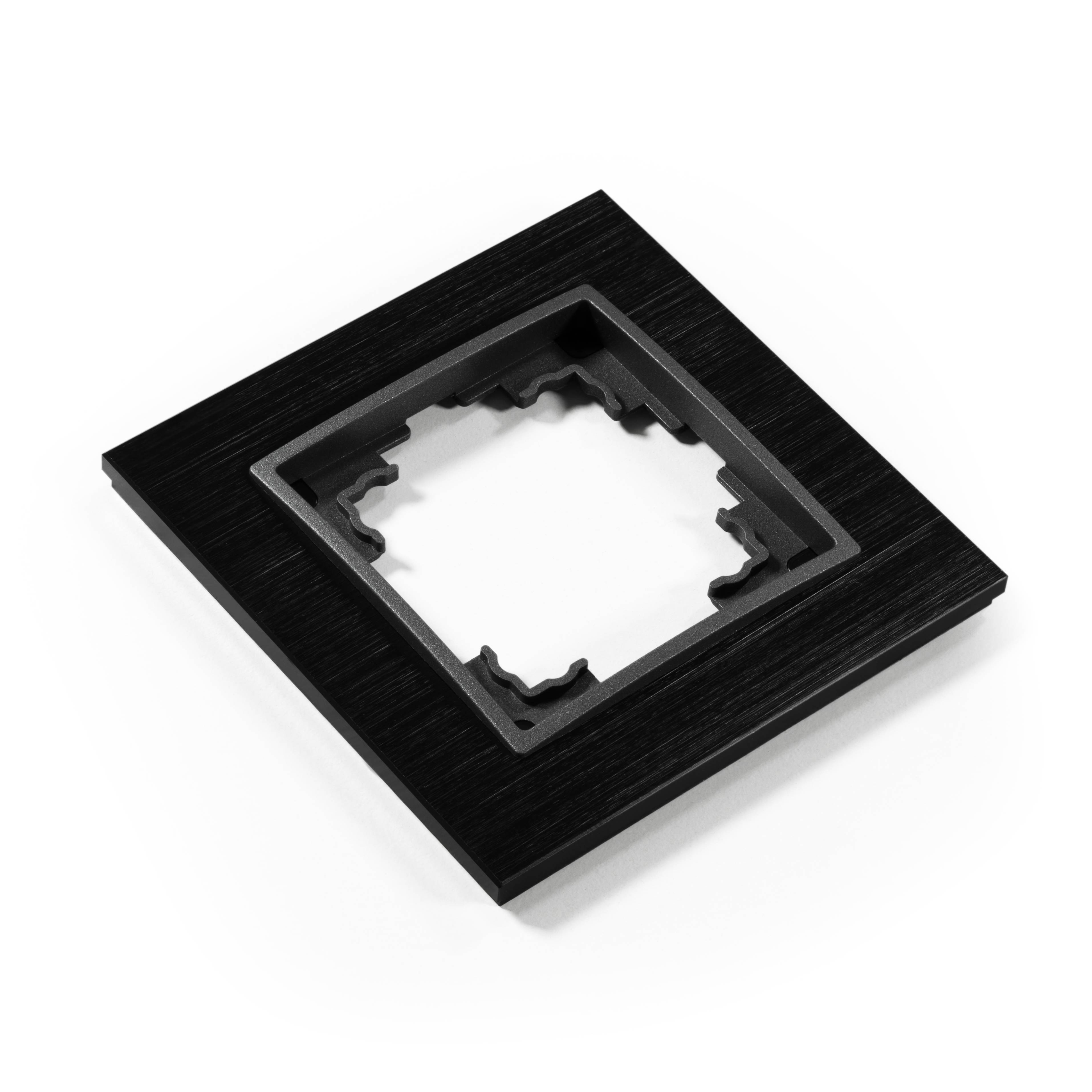 Rahmen McPower "Flair", 1-fach, schwarzes Aluminium