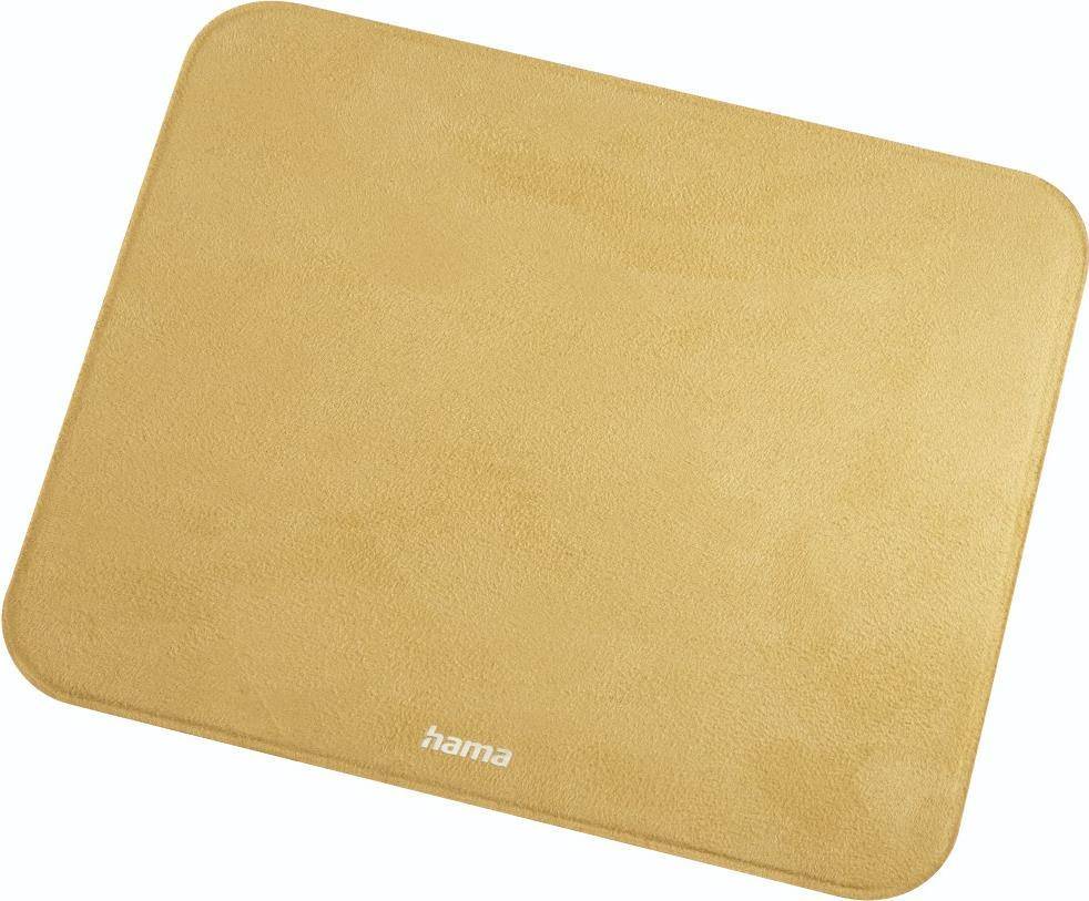 hama 00054168 Mauspad "Velvet", Senfgelb