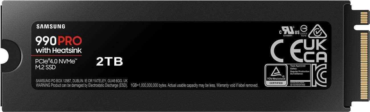 Samsung 990 PRO MZ-V9P2T0GW - SSD - verschlüsselt - 2 TB - intern - M.2 2280 - PCIe 4.0 x4 (NVMe)