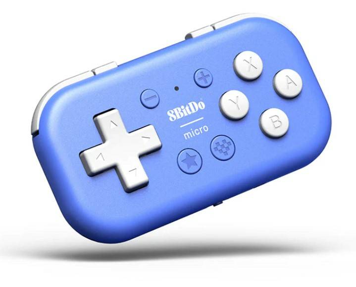 8Bitdo Micro Bluetooth Gamepad blau für Nintendo Switch Android Raspberry