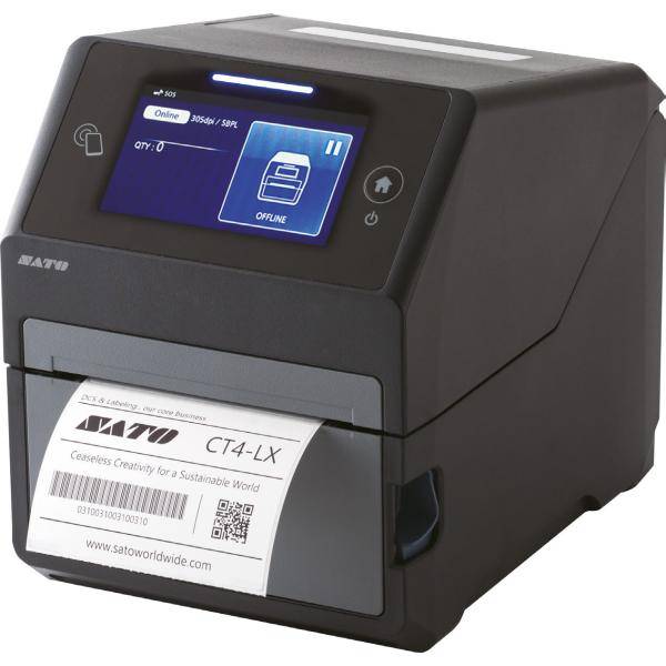 SATO CT4-LX, Direkt Wärme/Wärmeübertragung, POS-Drucker, 203 x 203 DPI, 8 ips, 0.08 - 0.19 µm, 12,8 cm
