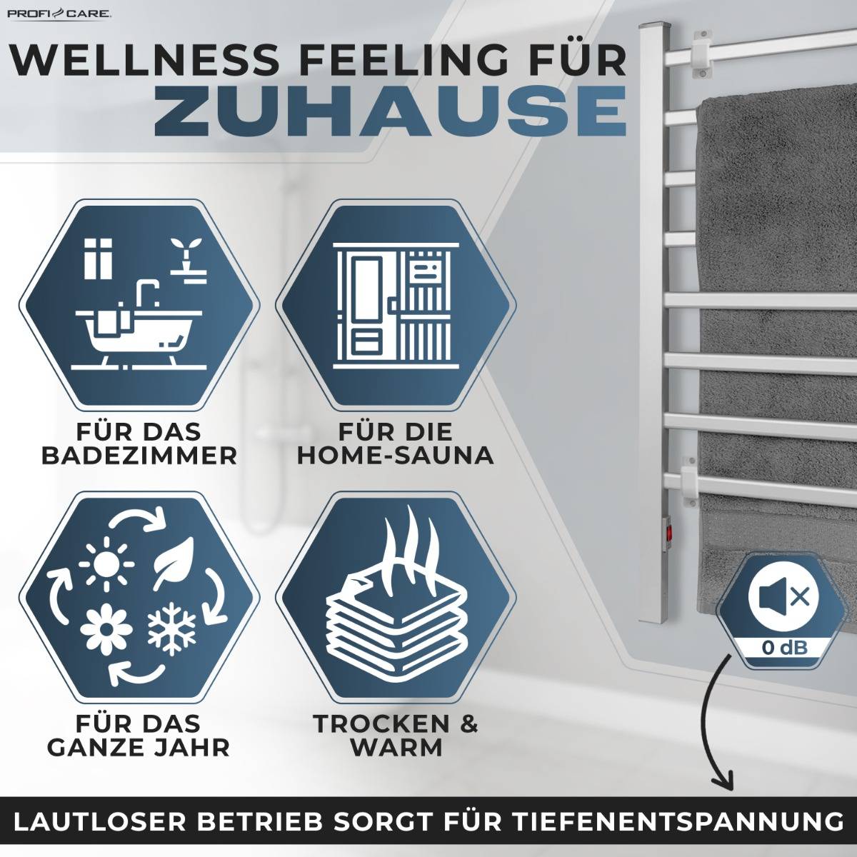 ProfiCare Elektrischer Handtuchwärmer PC-EHW 3115