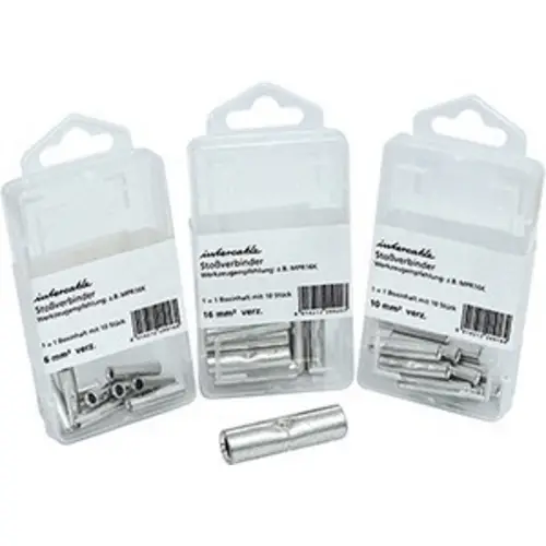 Intercable Tools Stoßverbinder in SB-Box 6qmm verz., 10 Stck. ICR6V SB10 (VE10) Intercable Tools Stoßverbinder in SB-Box 6qmm verz., 10 Stck. ICR6V SB10 (VE10)