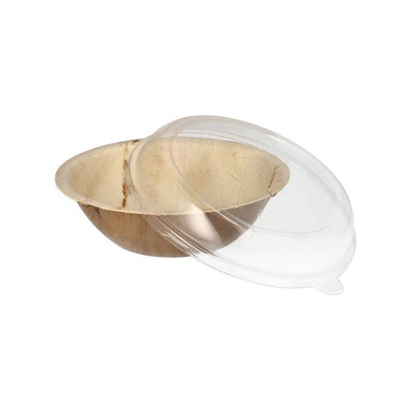 STARPAK Palmblatt-Schale mit Deckel, rund, 300 ml