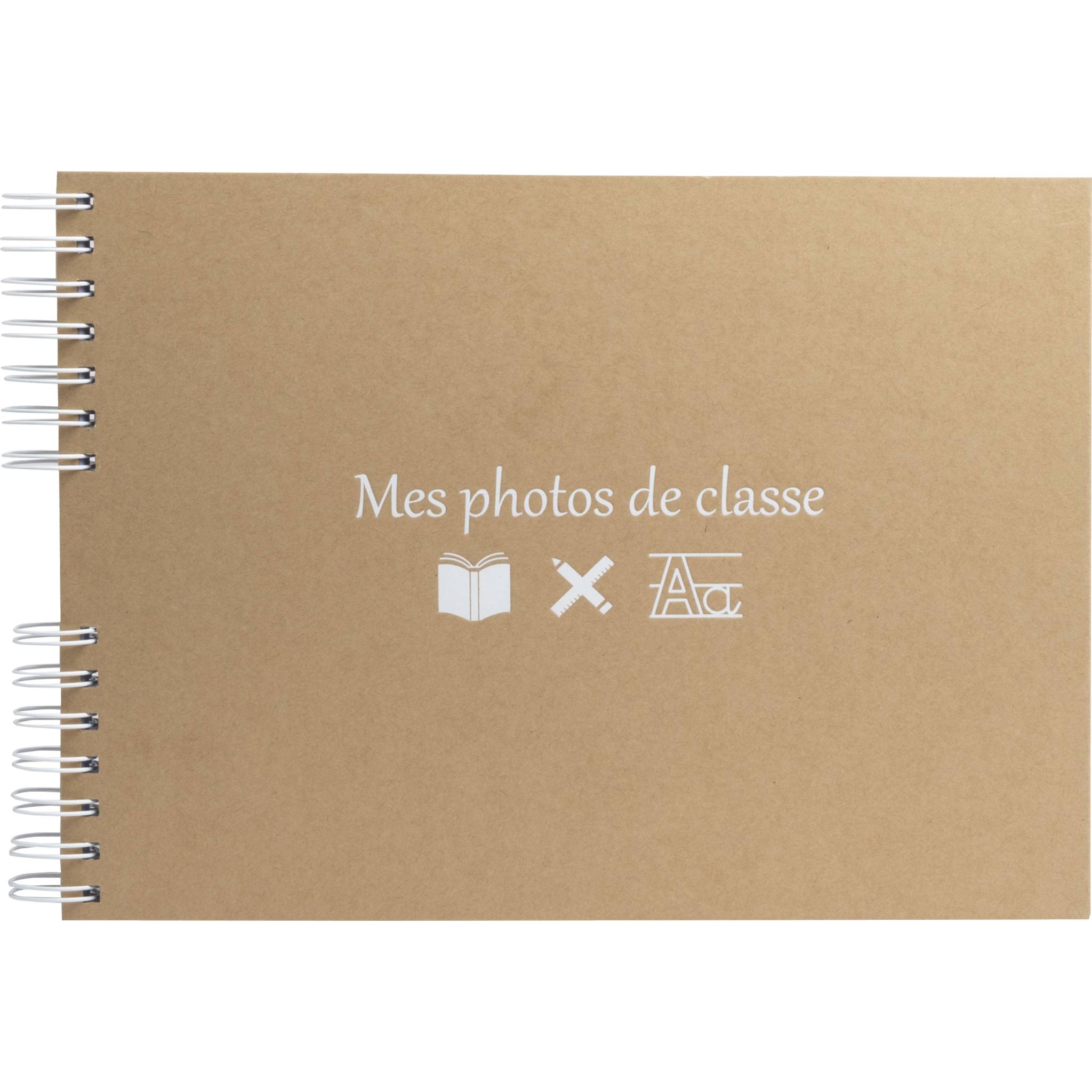 Exacompta Fotoalbum +Spiralbindung für Klassenfotos 50 weiße Seiten Kraft 16029E