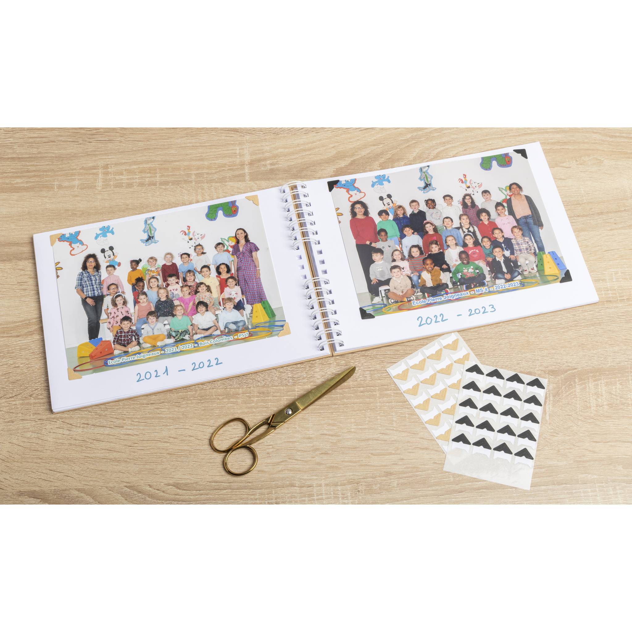 Exacompta Fotoalbum +Spiralbindung für Klassenfotos 50 weiße Seiten Kraft 16029E