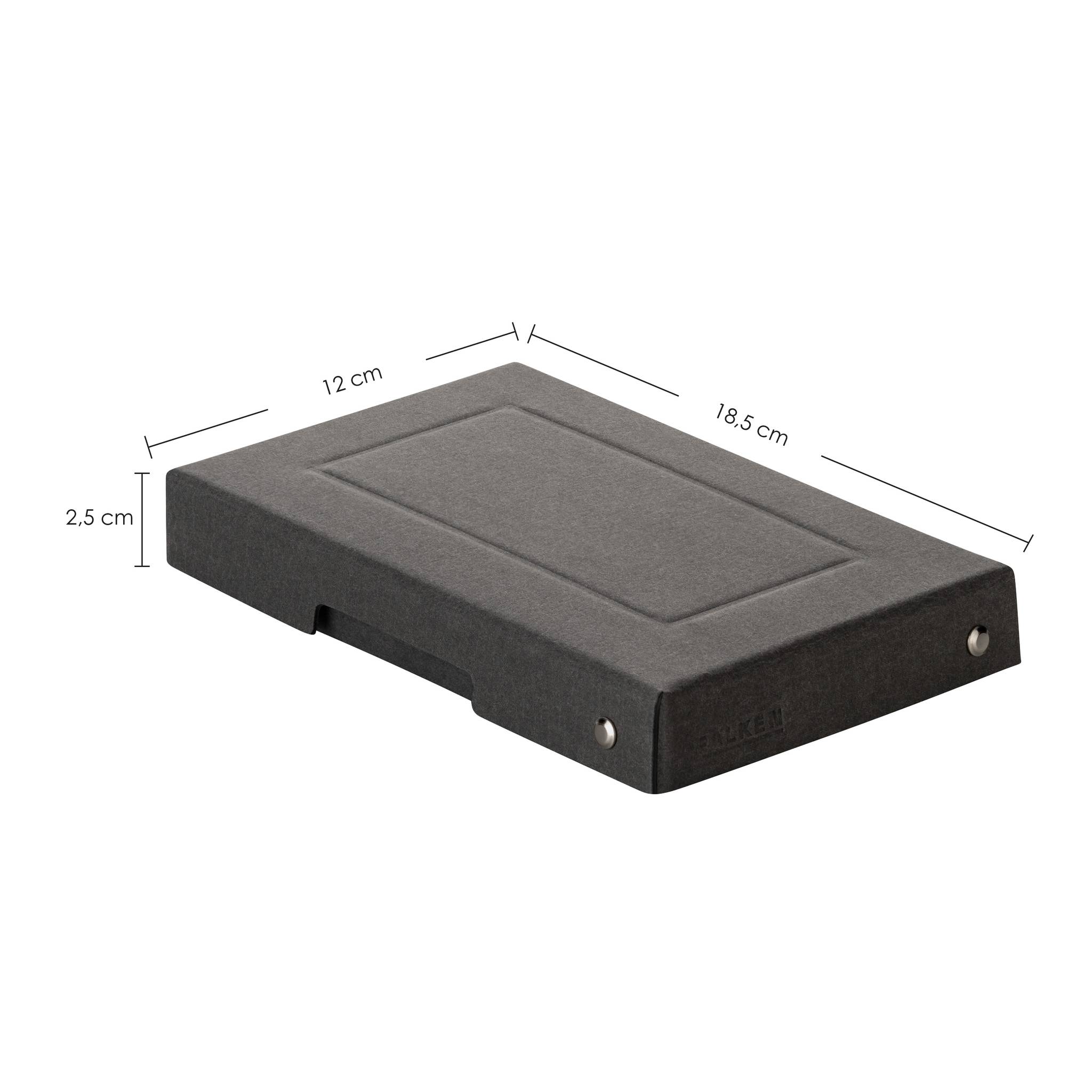 Falken 5x PURE Box Black DIN A6, Füllhöhe 25 mm schwarz - Schwarz - 22001728F