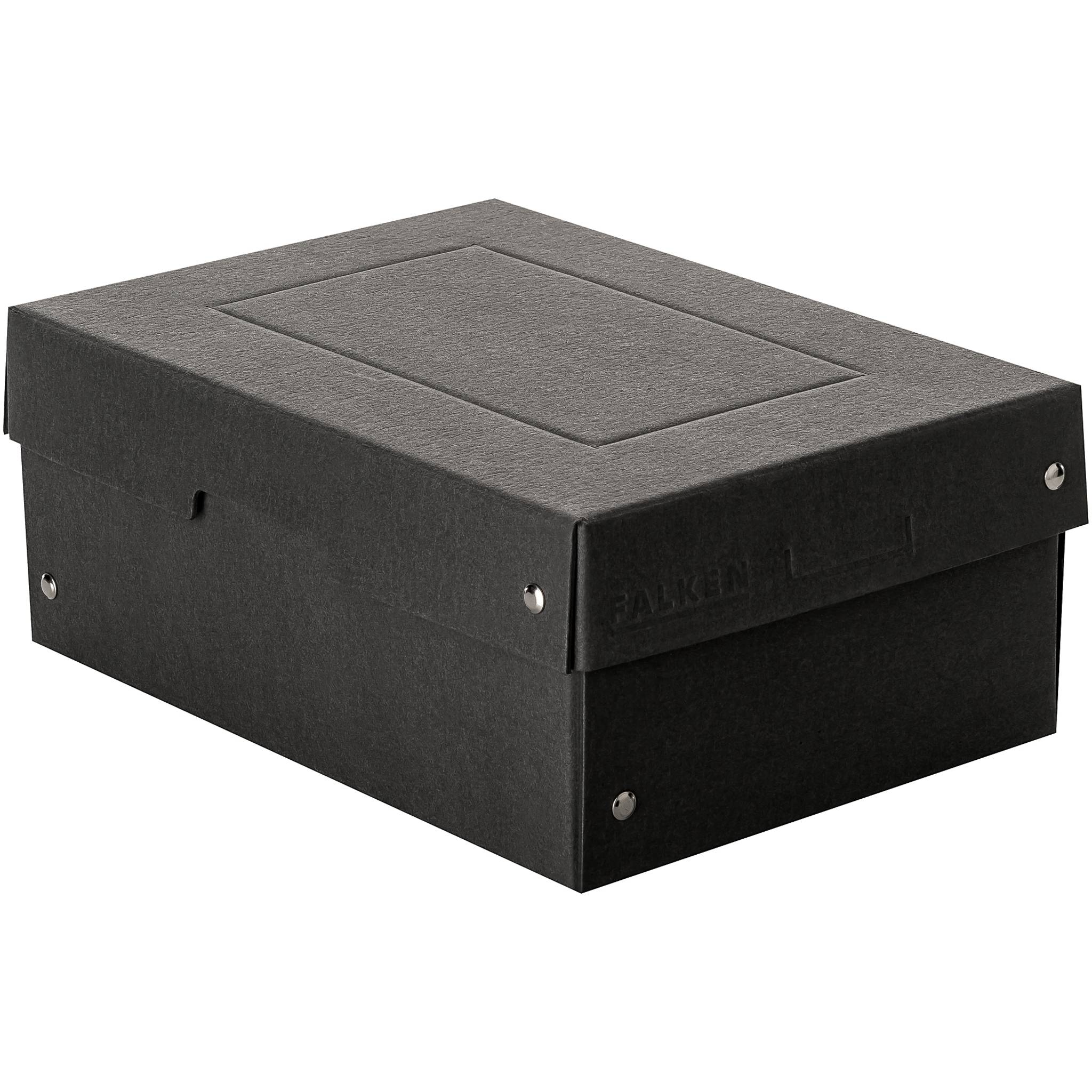 Falken 5x PURE Box Black DIN A5, Füllhöhe 100 mm schwarz - Schwarz - 22001720F