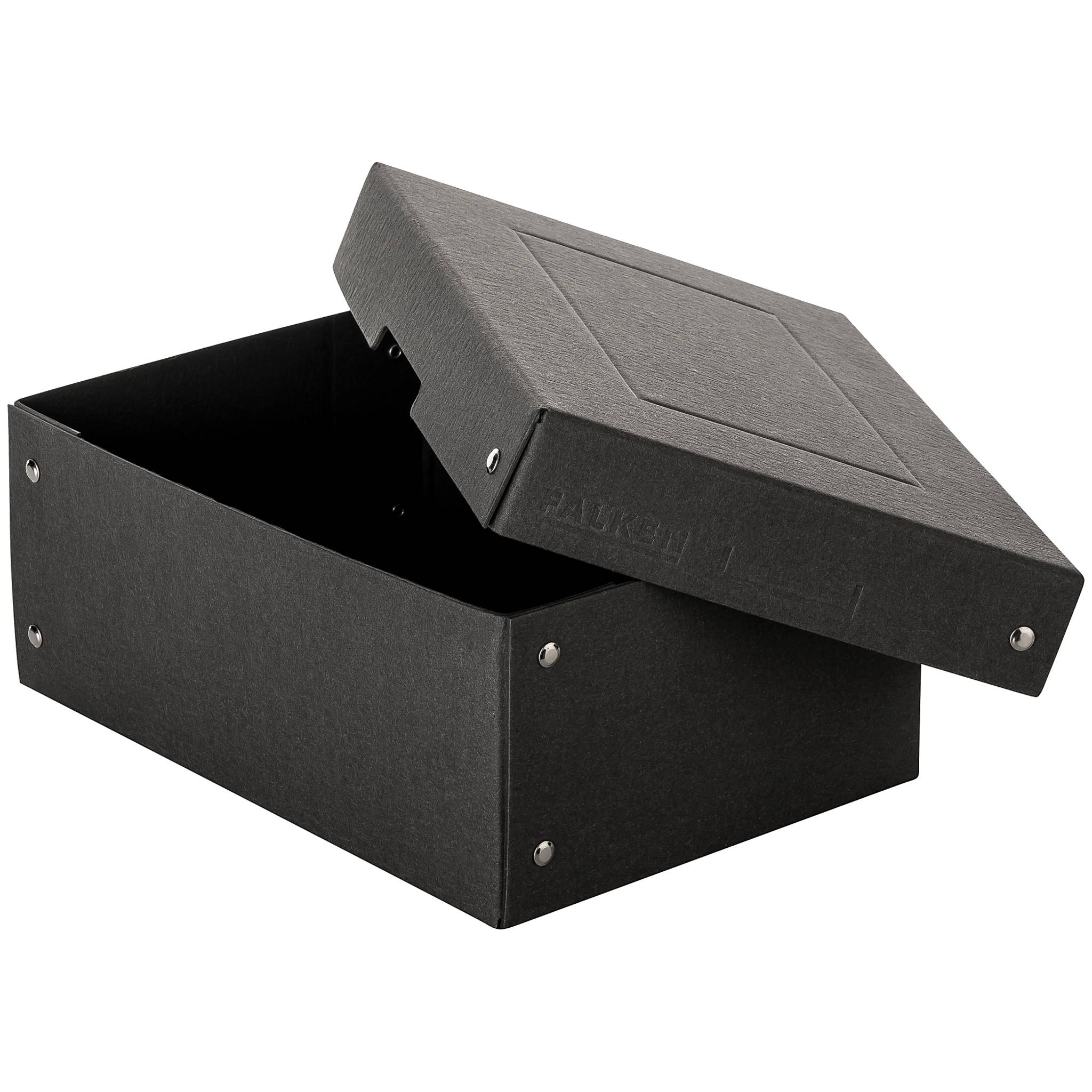 Falken 5x PURE Box Black DIN A5, Füllhöhe 100 mm schwarz - Schwarz - 22001720F