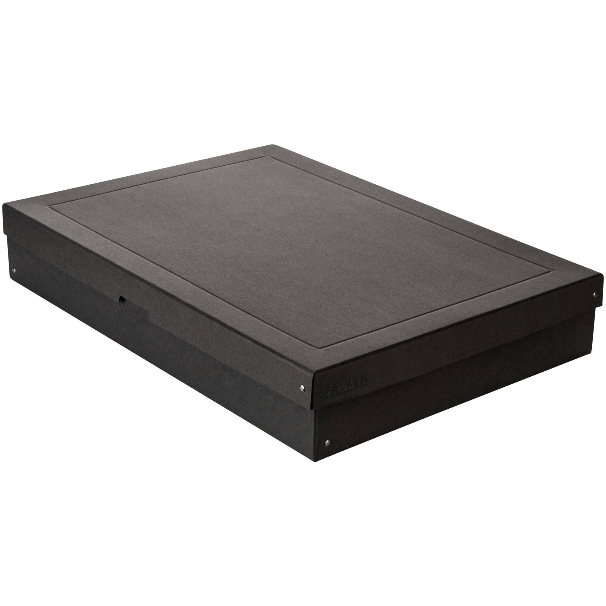 Falken 5x PURE Box Black DIN A2, Füllhöhe 100 mm schwarz - Schwarz - 22001768F