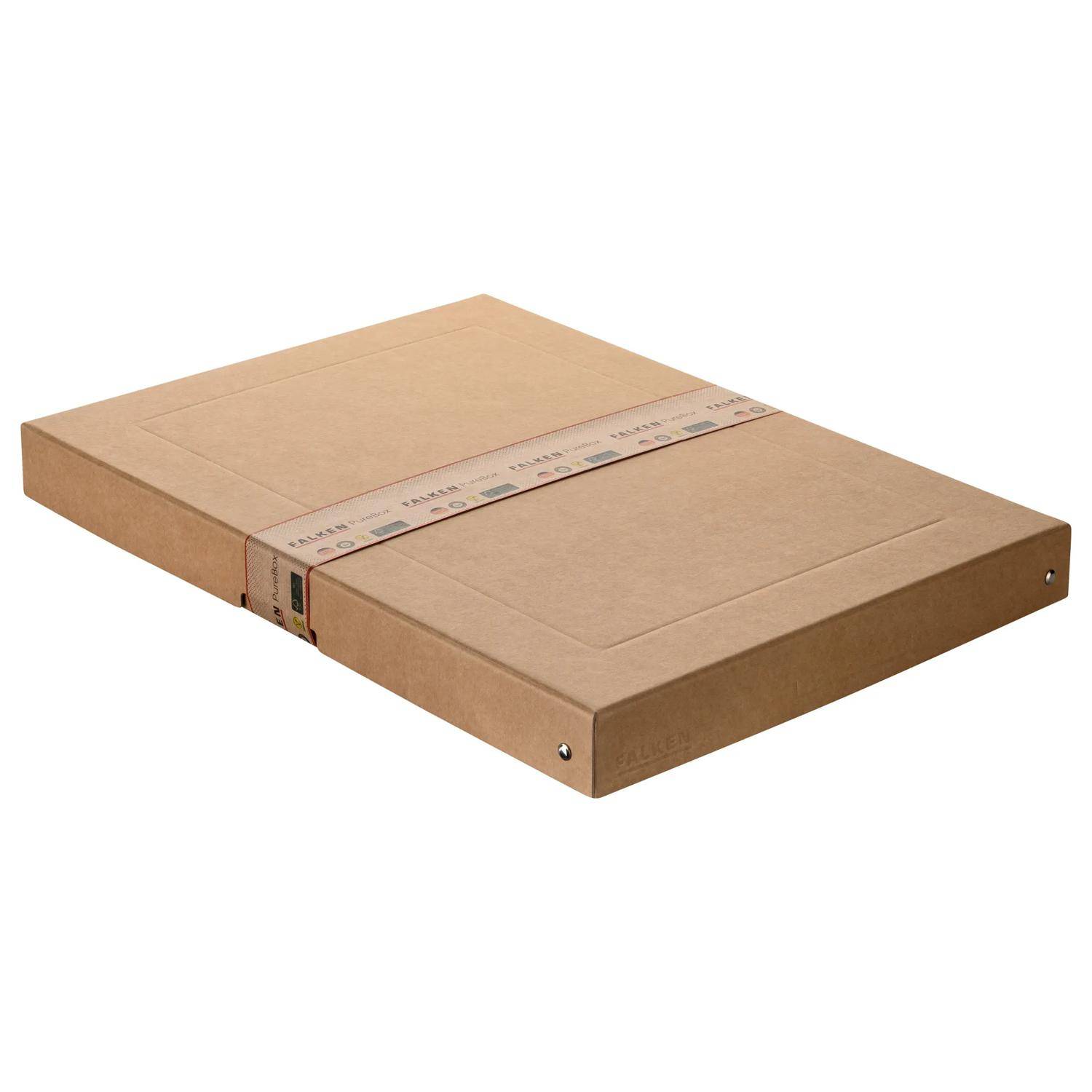 Falken 5x PURE Box Nature DIN A3, Füllhöhe 40 mm braun - Braun - 22001776F