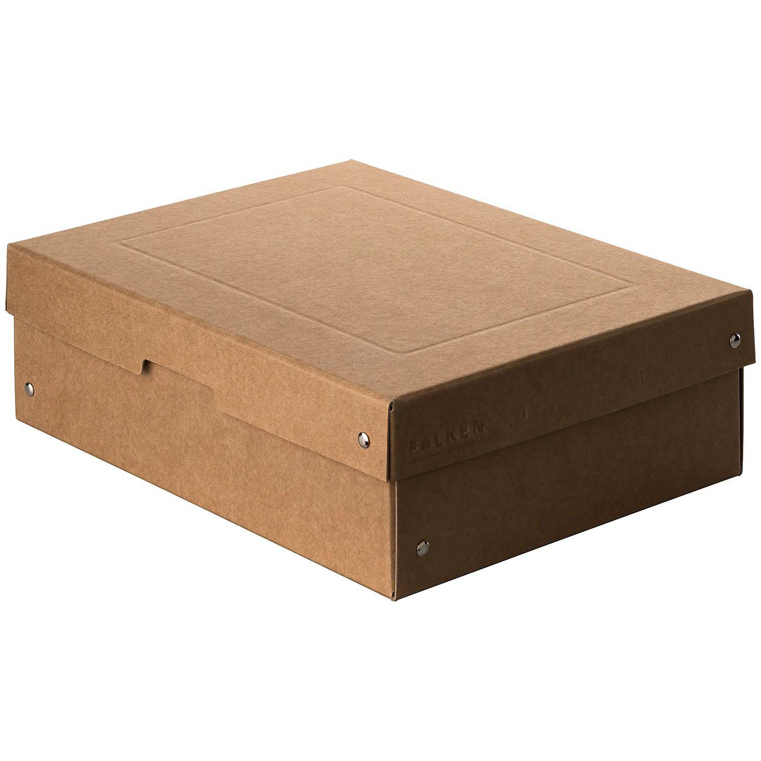 Falken 5x PURE Box Nature DIN A4, Füllhöhe 100 mm braun - Braun - 22001800F