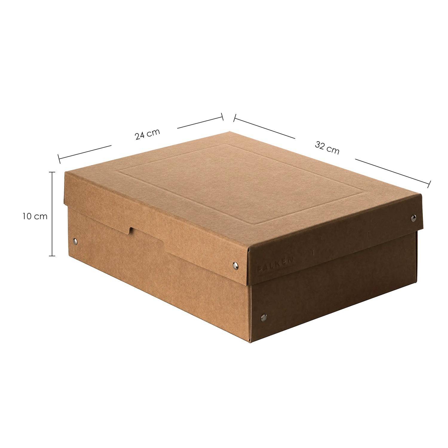 Falken 5x PURE Box Nature DIN A4, Füllhöhe 100 mm braun - Braun - 22001800F