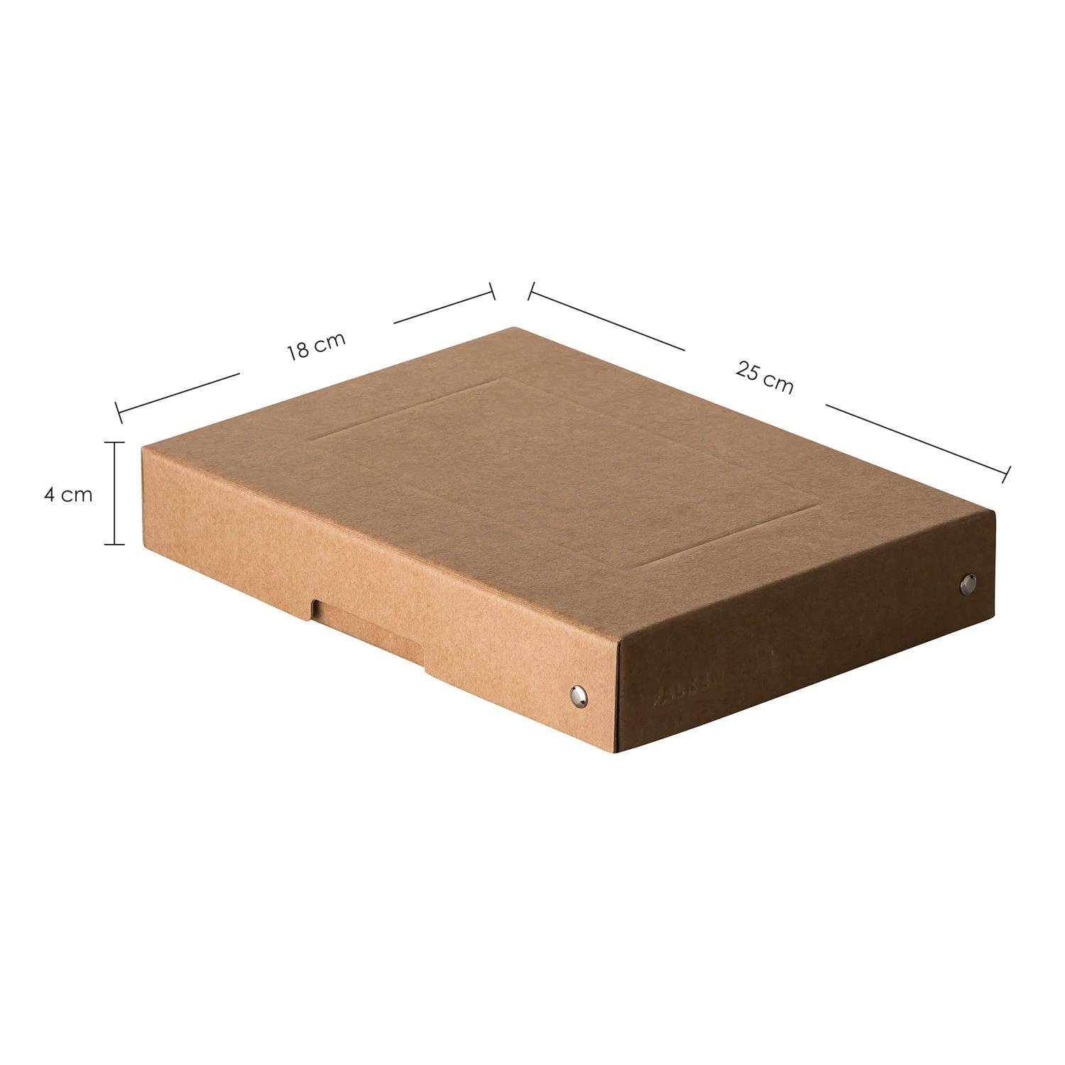 Falken 5x PURE Box Nature DIN A5, Füllhöhe 40 mm braun - Braun - 22001808F