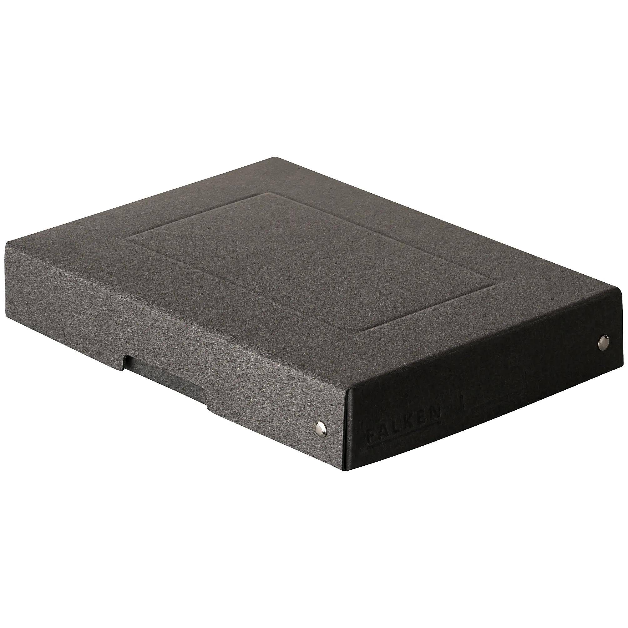 Falken 5x PURE Box Black DIN A5, Füllhöhe 40 mm schwarz - Schwarz - 22001712F