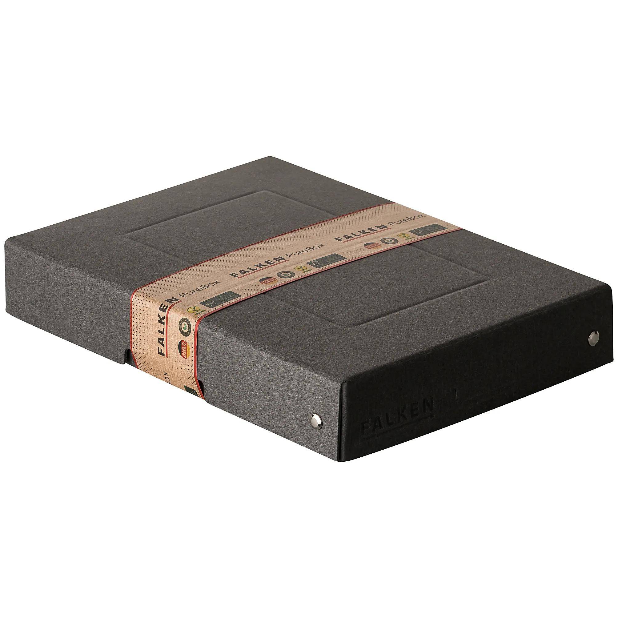 Falken 5x PURE Box Black DIN A5, Füllhöhe 40 mm schwarz - Schwarz - 22001712F