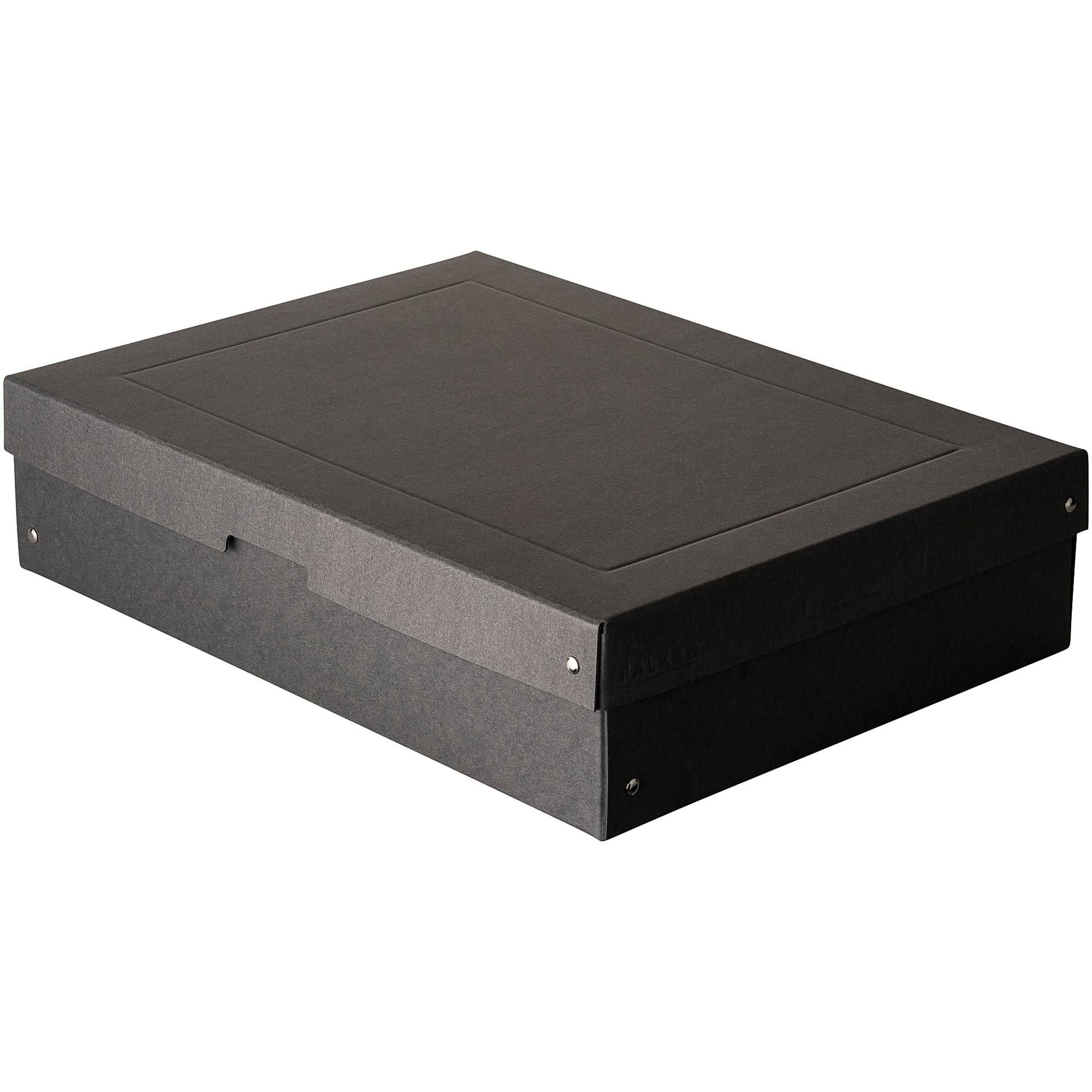 Falken 5x PURE Box Black DIN A3, Füllhöhe 100 mm schwarz - Schwarz - 22001688F